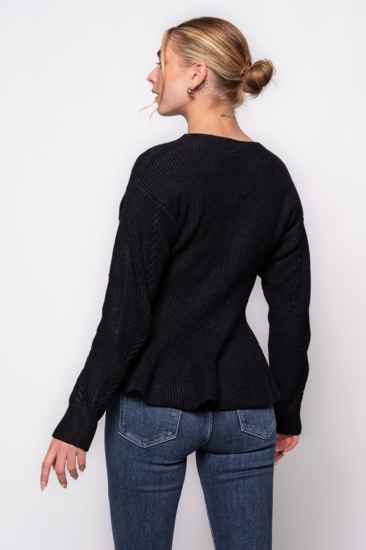 Steve Madden Courtney Peplum Cardigan