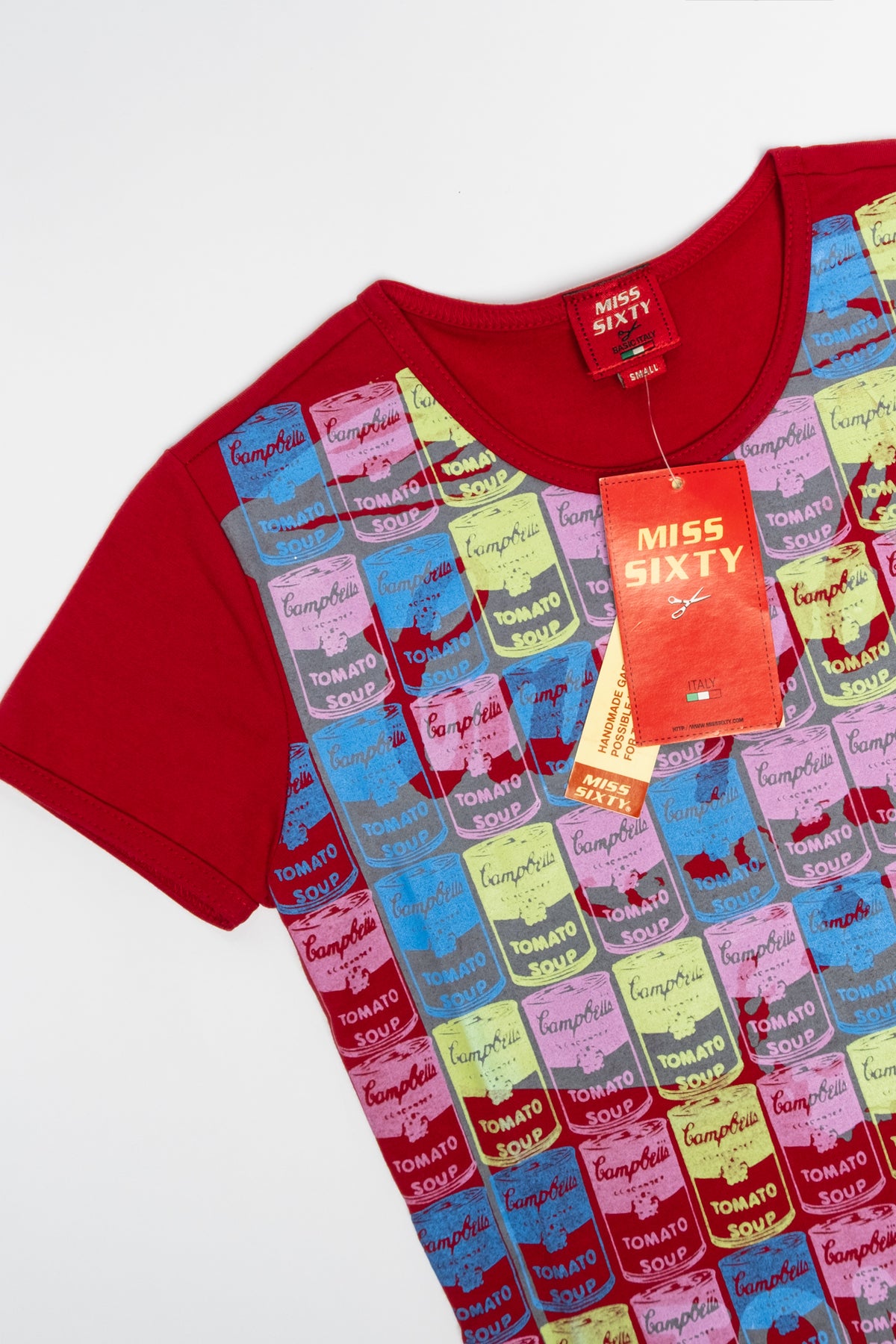Miss Sixty Campbells Soup Graphic Baby Tee