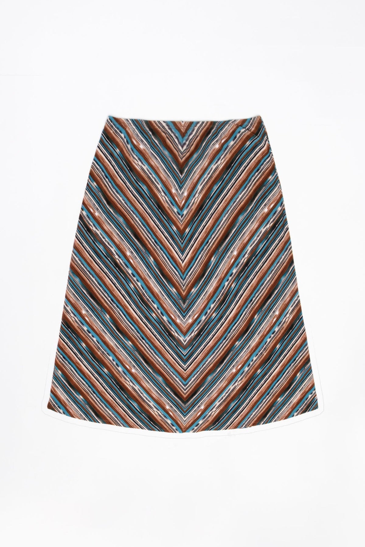 Chevron Stretch Pull-on Skirt