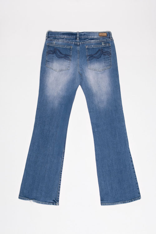Early 00's DKNY Times Square Lowrise Flares