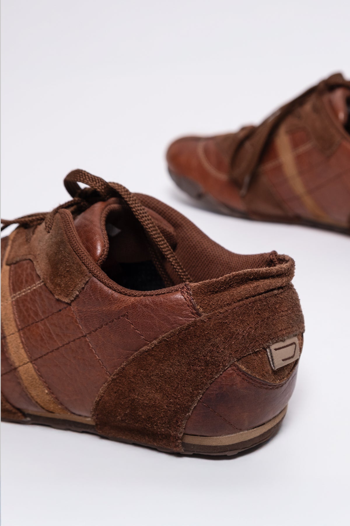 Diesel Hugo Lea Leather & Suede Sneakers