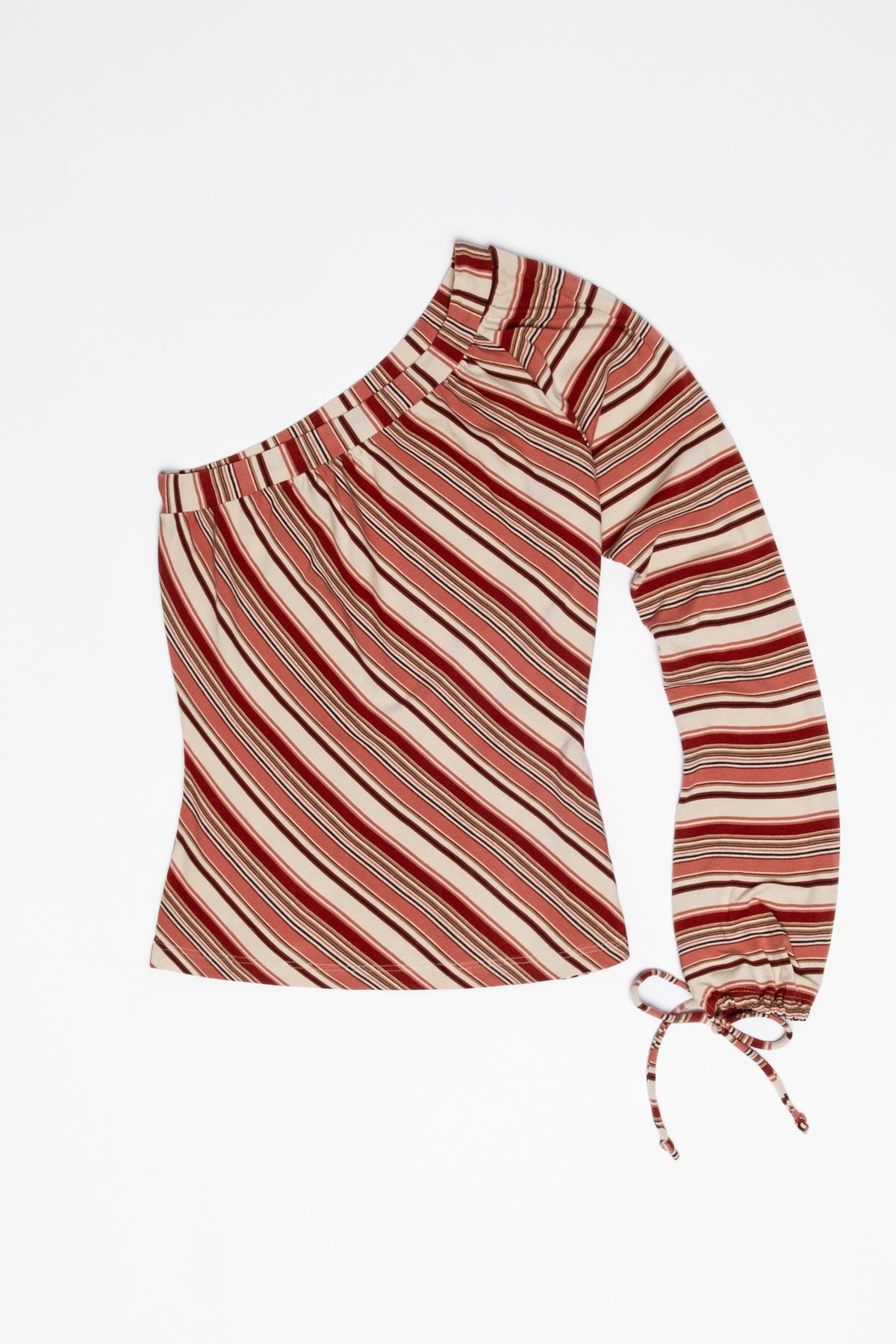 Wet Seal One Shoulder Striped Top