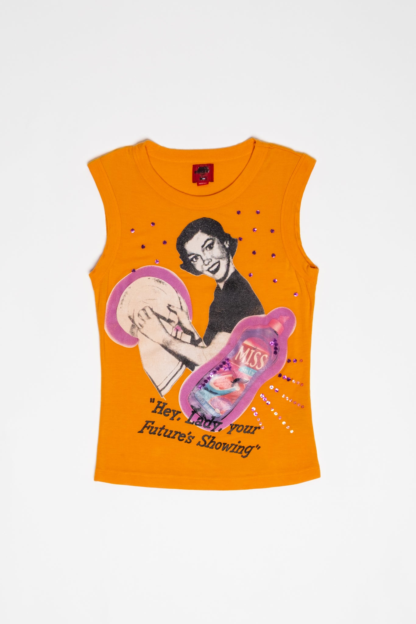 Miss Sixty Your Future's Showing Sleeveless Tee