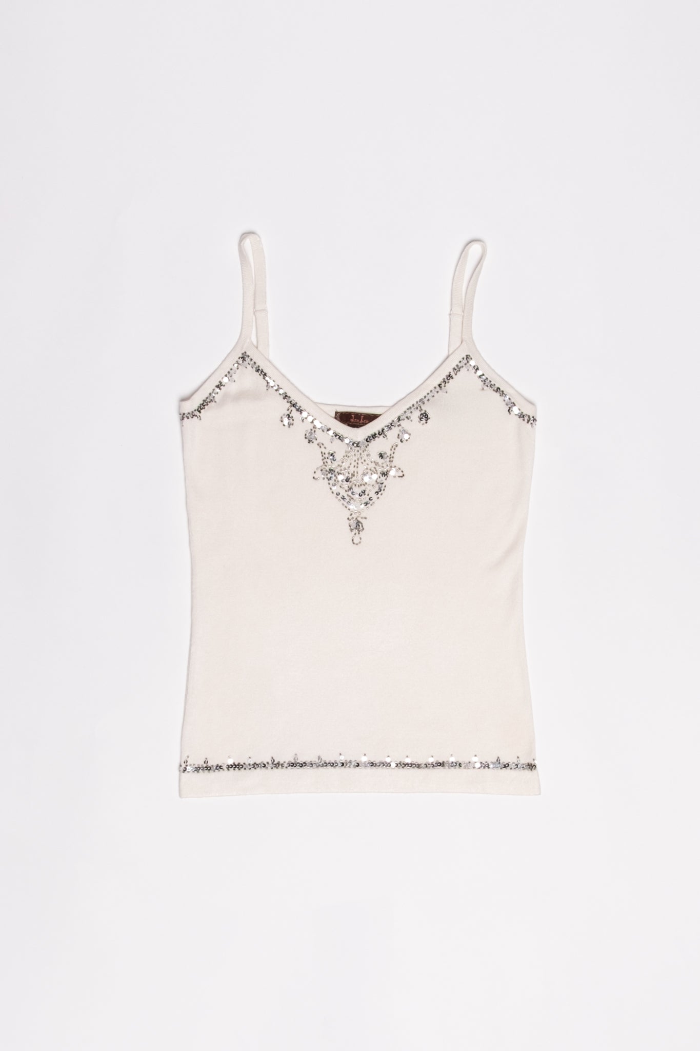 Beaded Silk Knit Cami