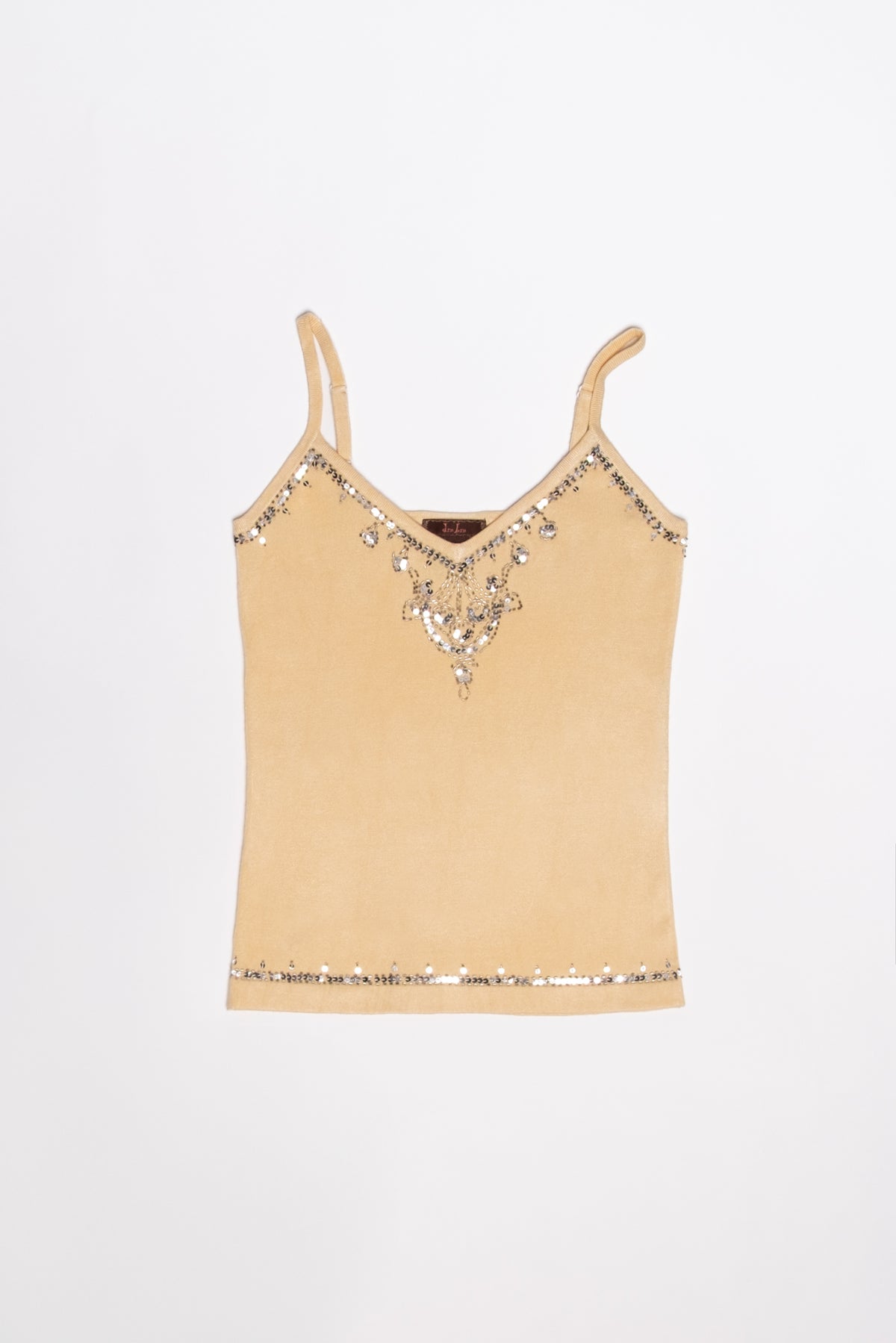 Beaded Silk Knit Cami