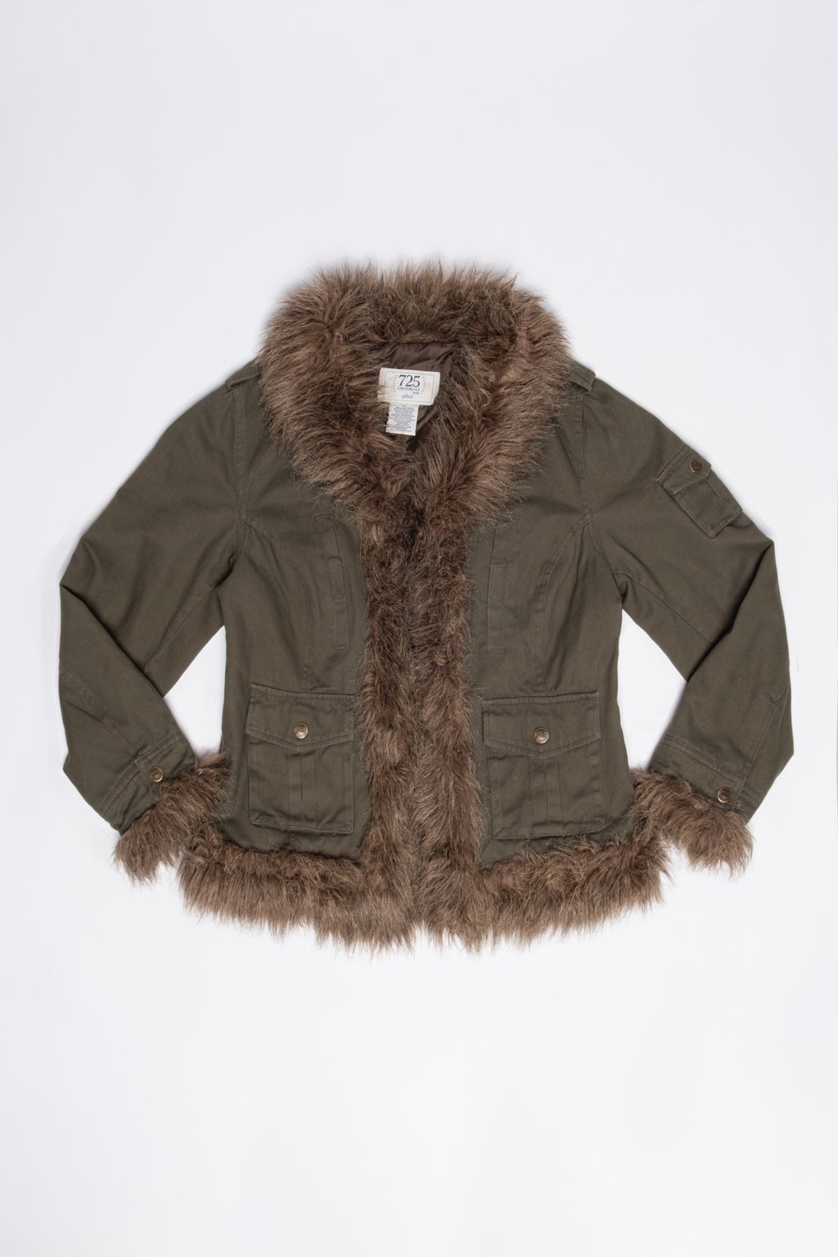 Fur Trim Army Jacket