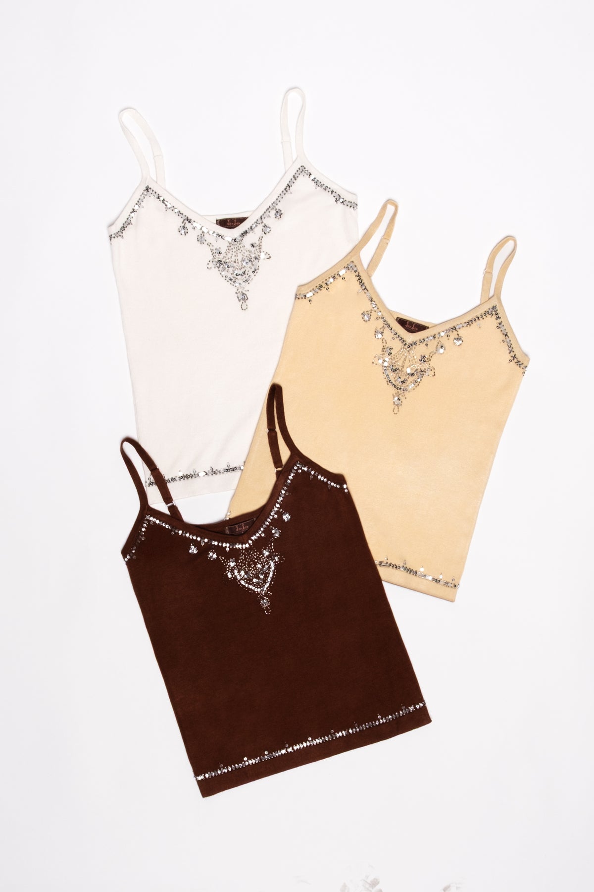 Beaded Silk Knit Cami