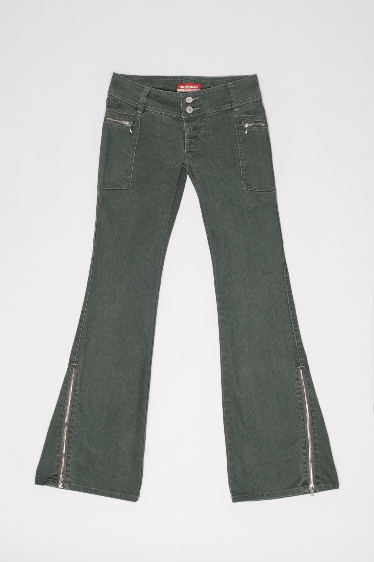 Union Bay Lowrise Zip Flares