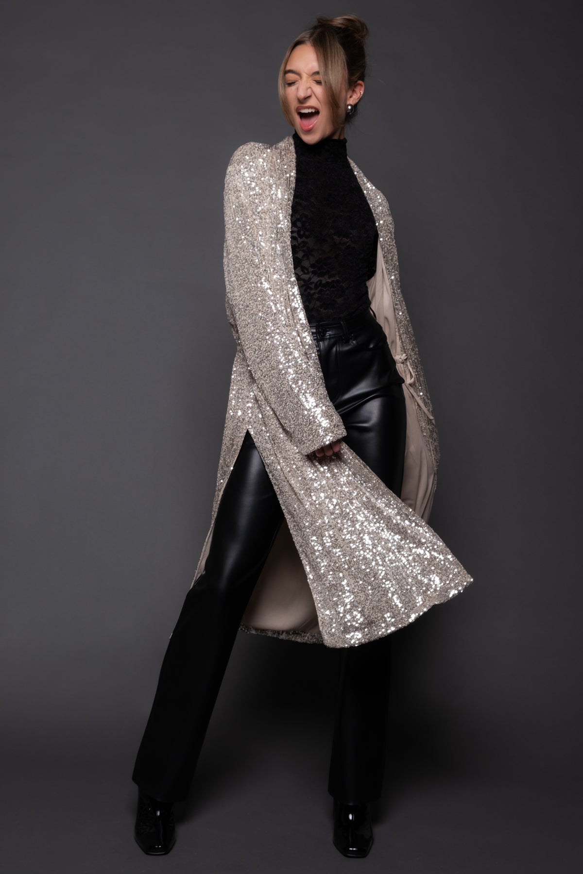 Steve Madden Showstopper Duster Jacket