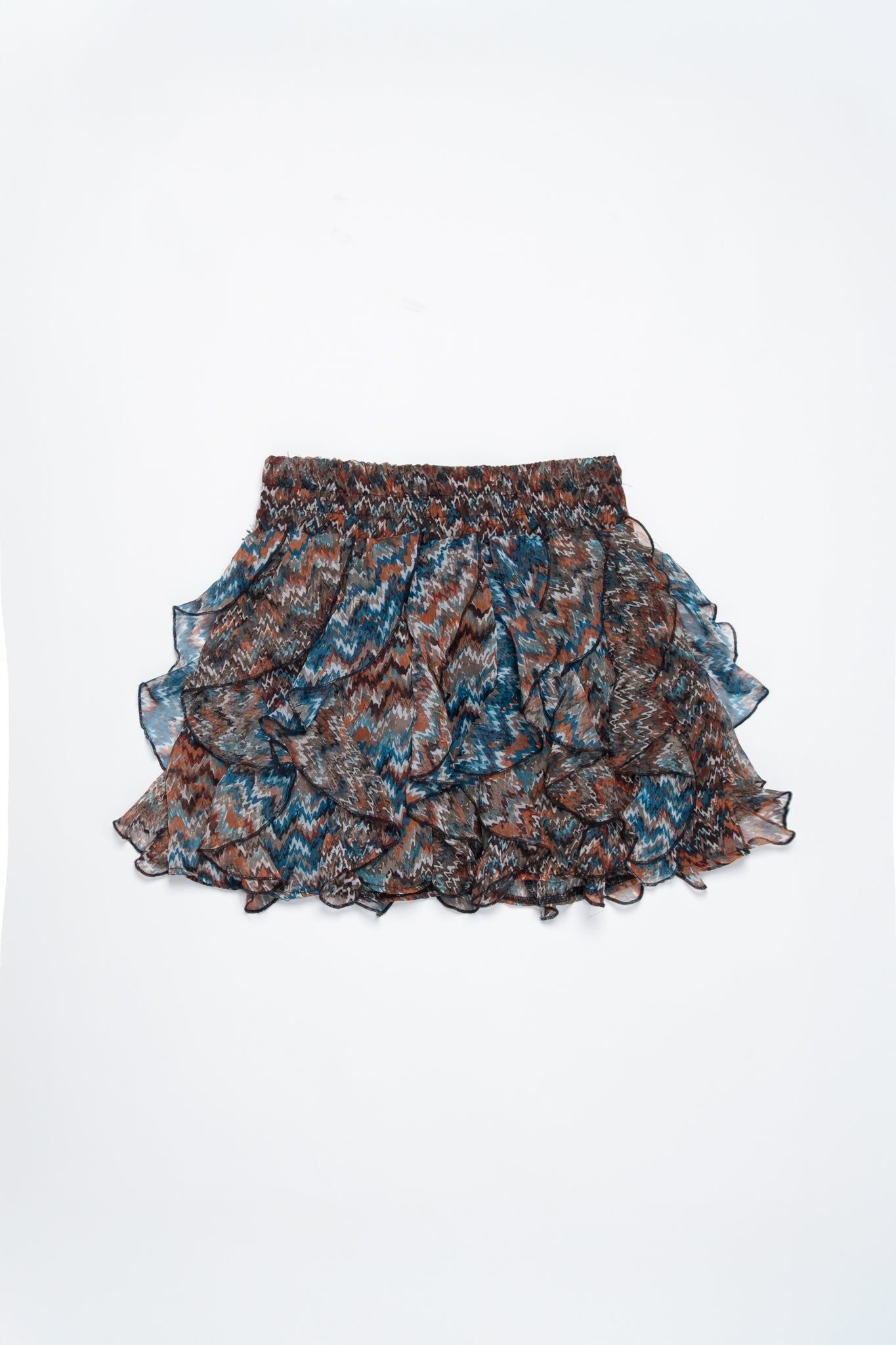 2010s Wet Seal Ruffle Mini Skirt