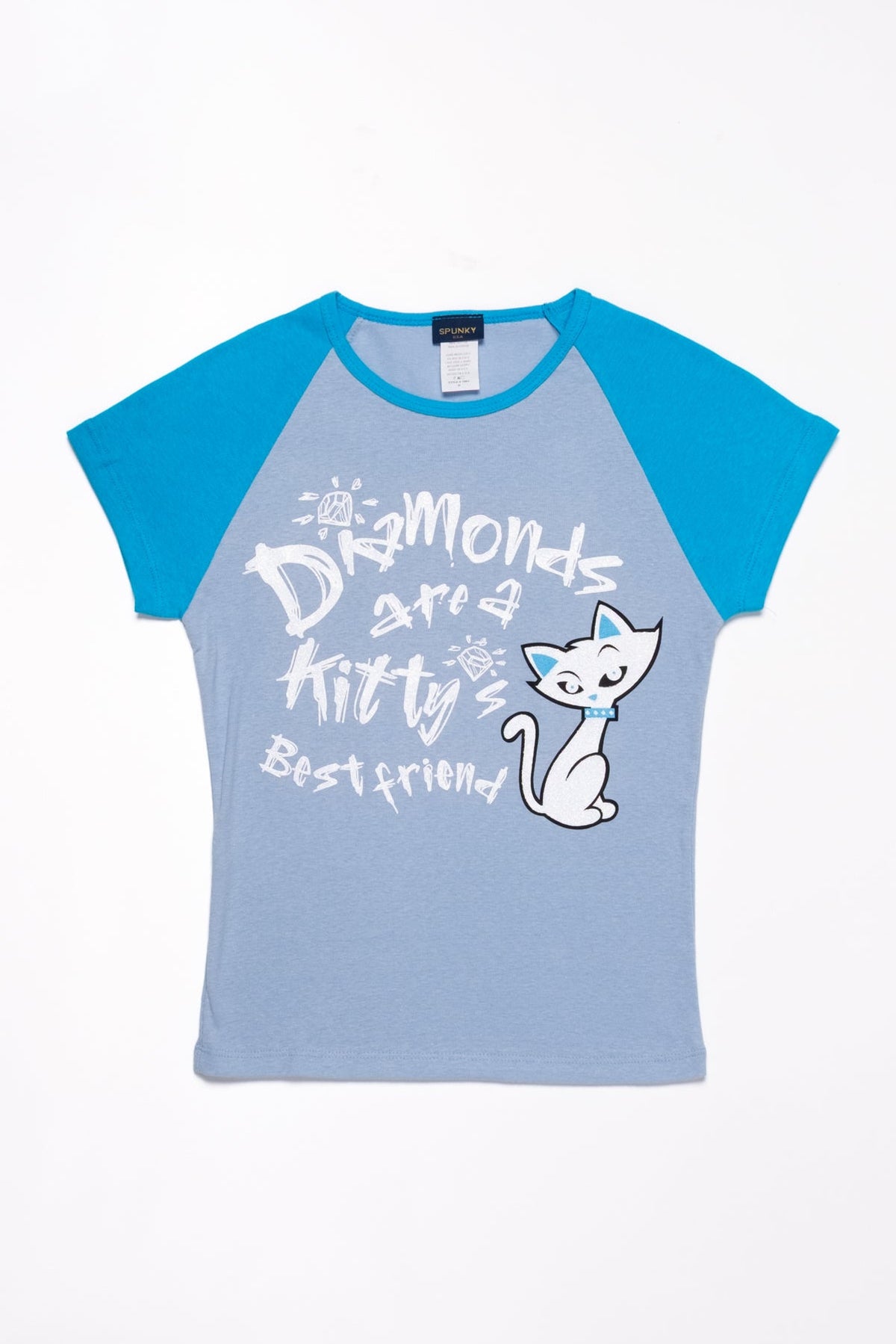 Kitty BFF Baseball Baby Tee