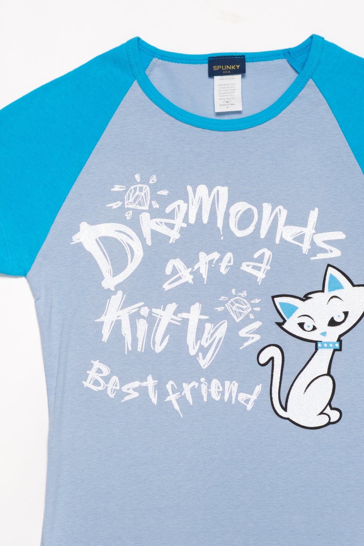 Kitty BFF Baseball Baby Tee
