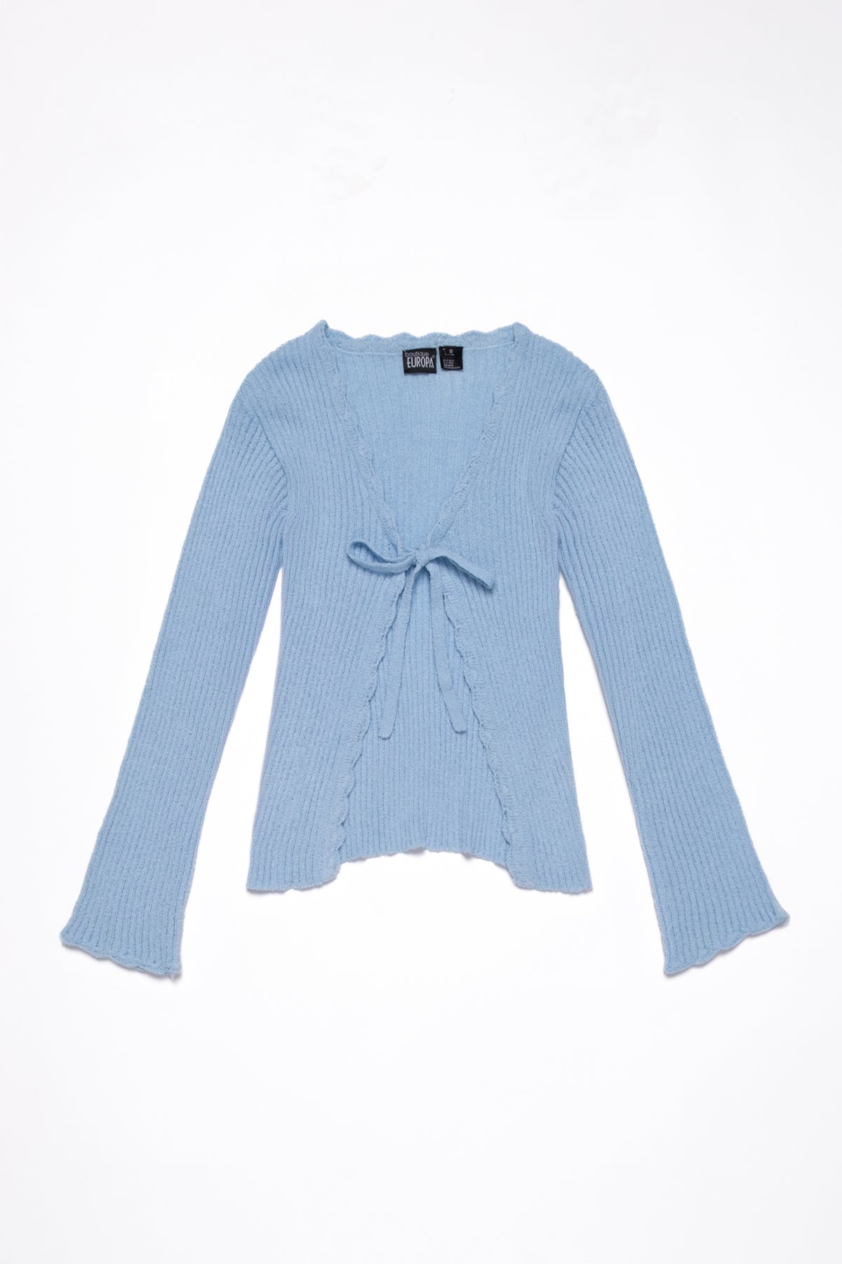 Ribbed Tie Front Cardi