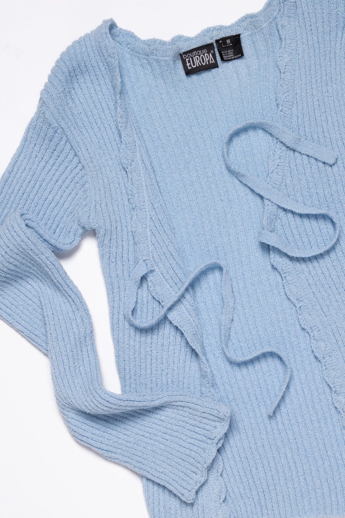 Ribbed Tie Front Cardi