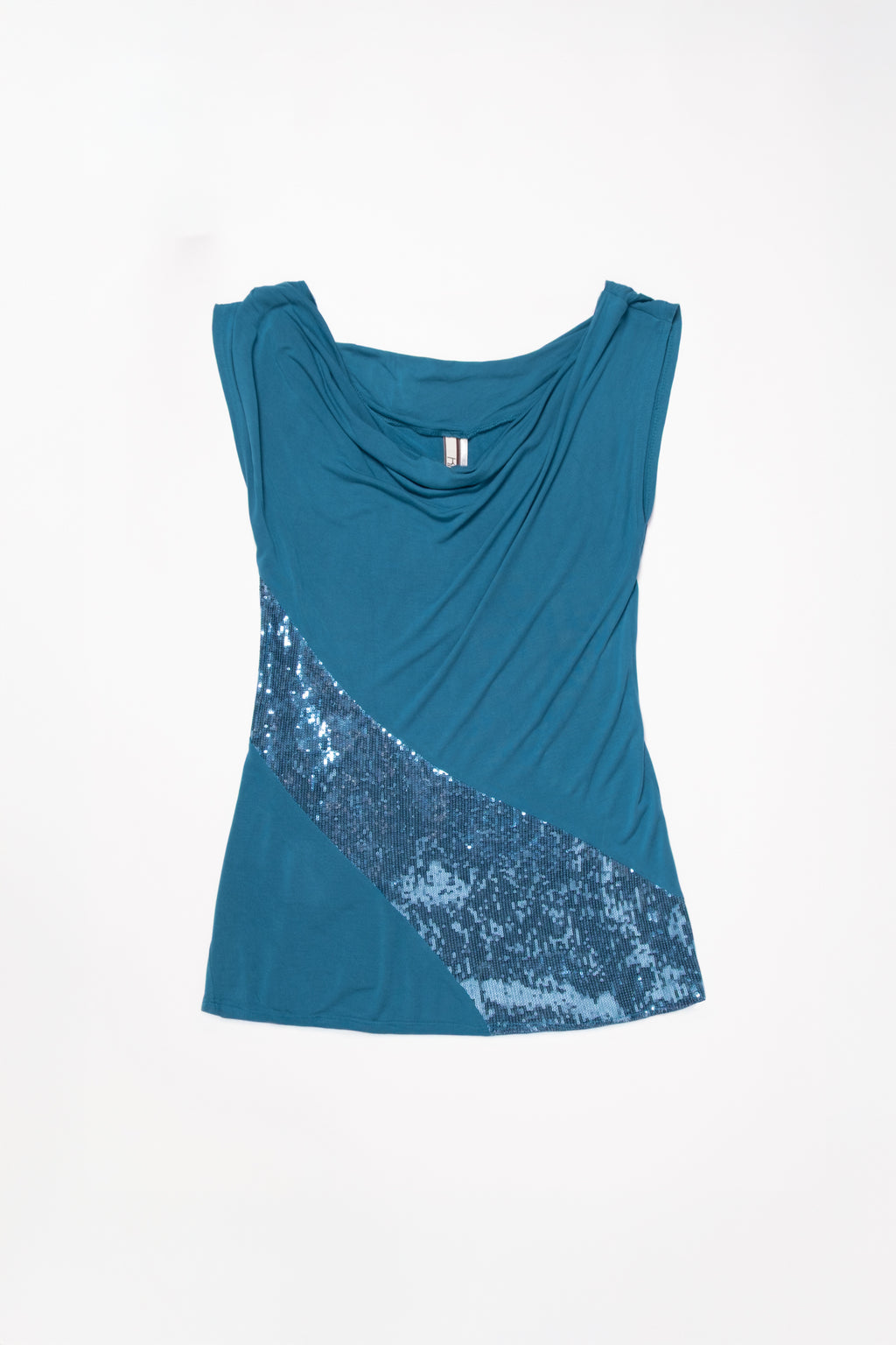 Early 2010s Cowl Neck Going Out Top