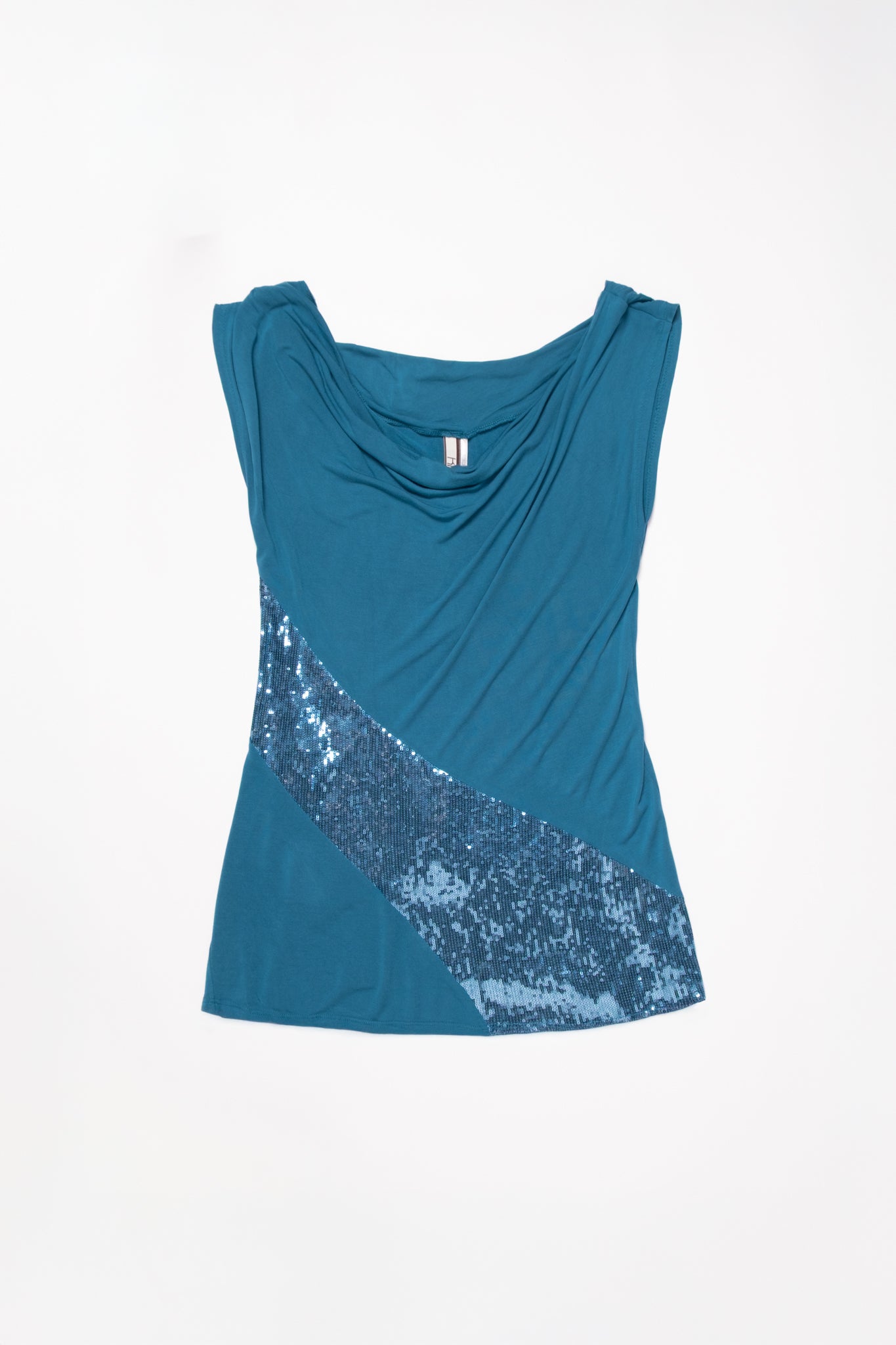 Early 2010s Cowl Neck Going Out Top