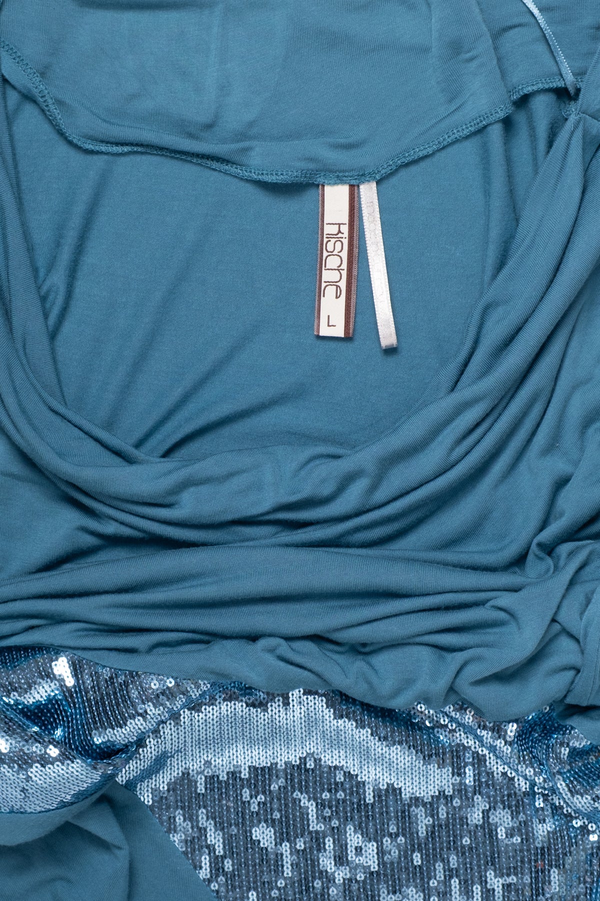 Early 2010s Cowl Neck Going Out Top