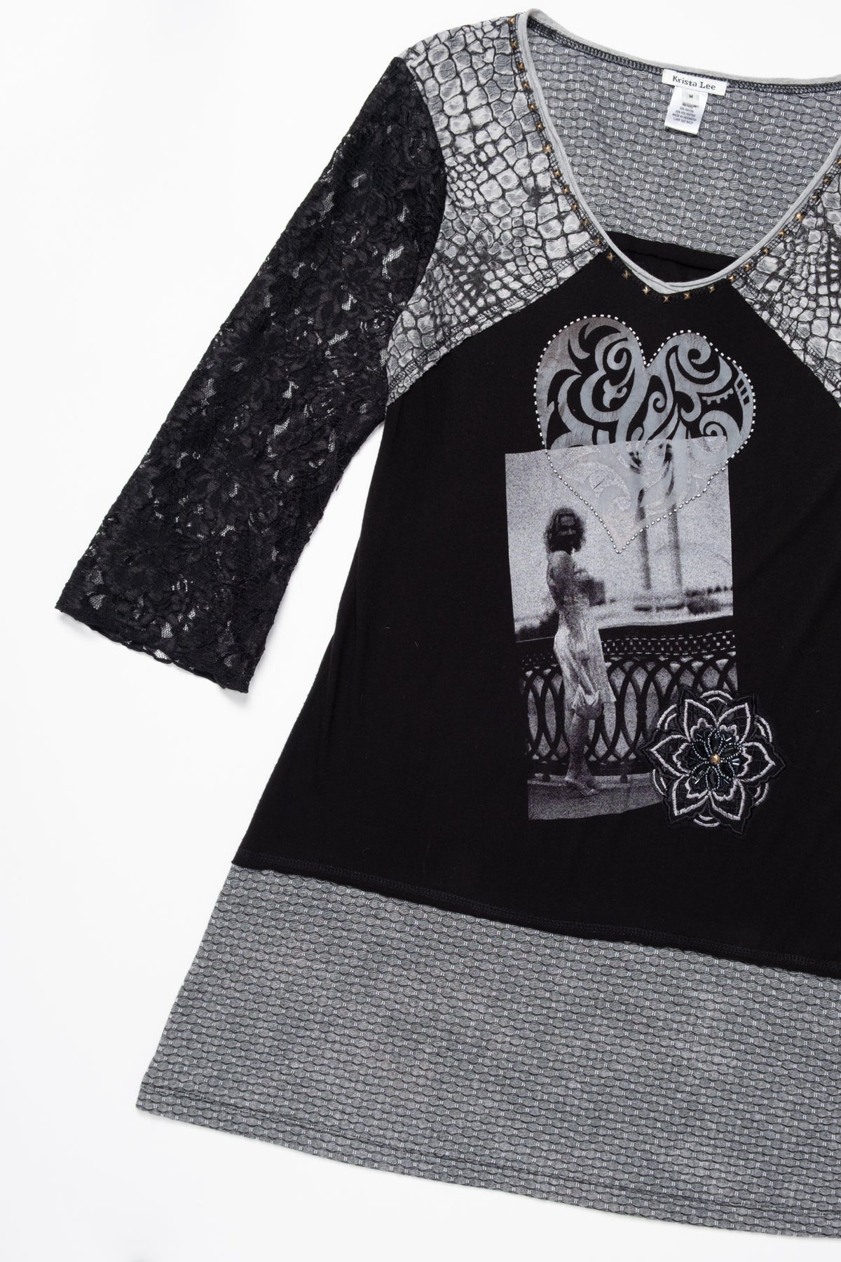 Soft Goth Mixed Media Dress