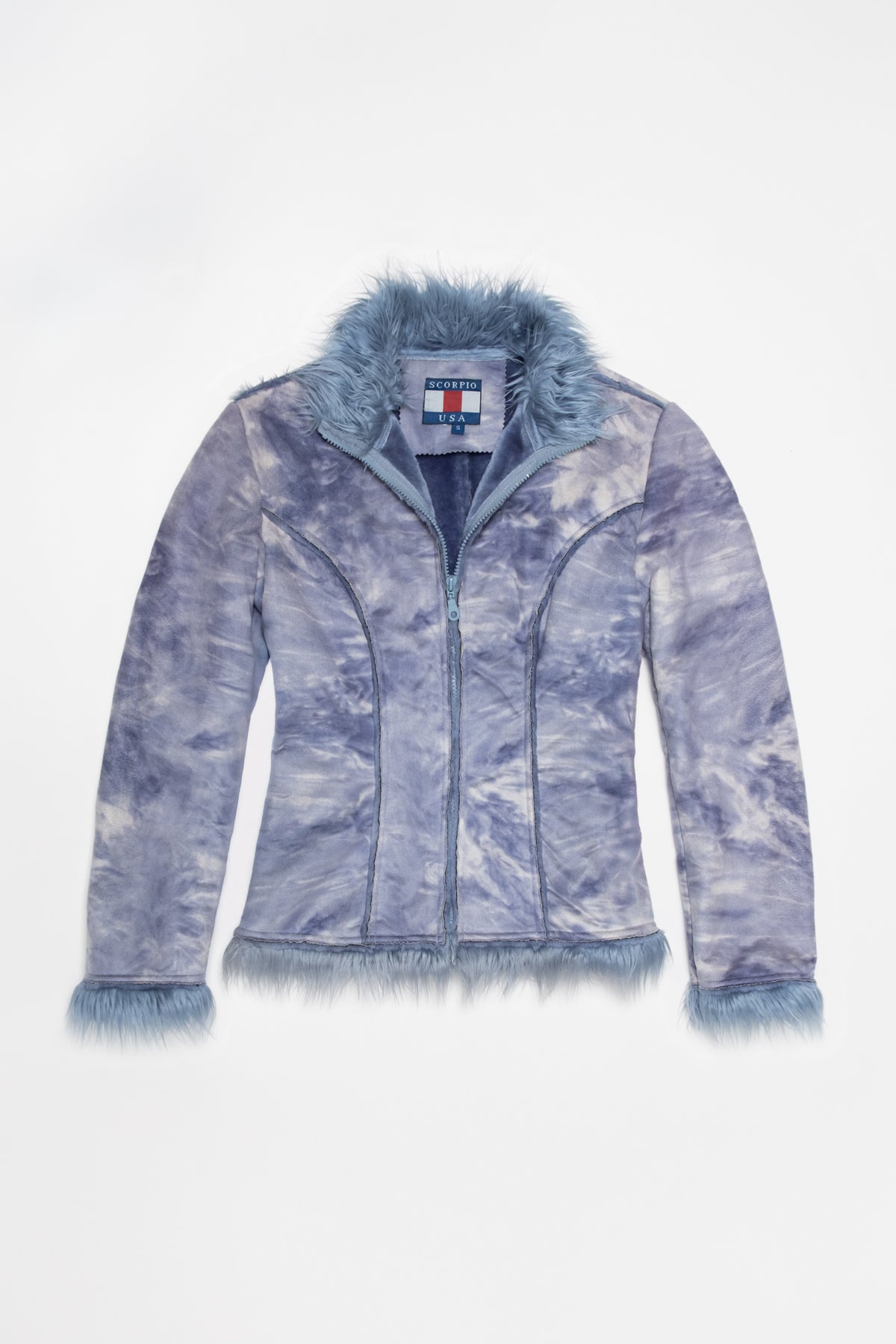 Faux Suede Fur Trim Jacket