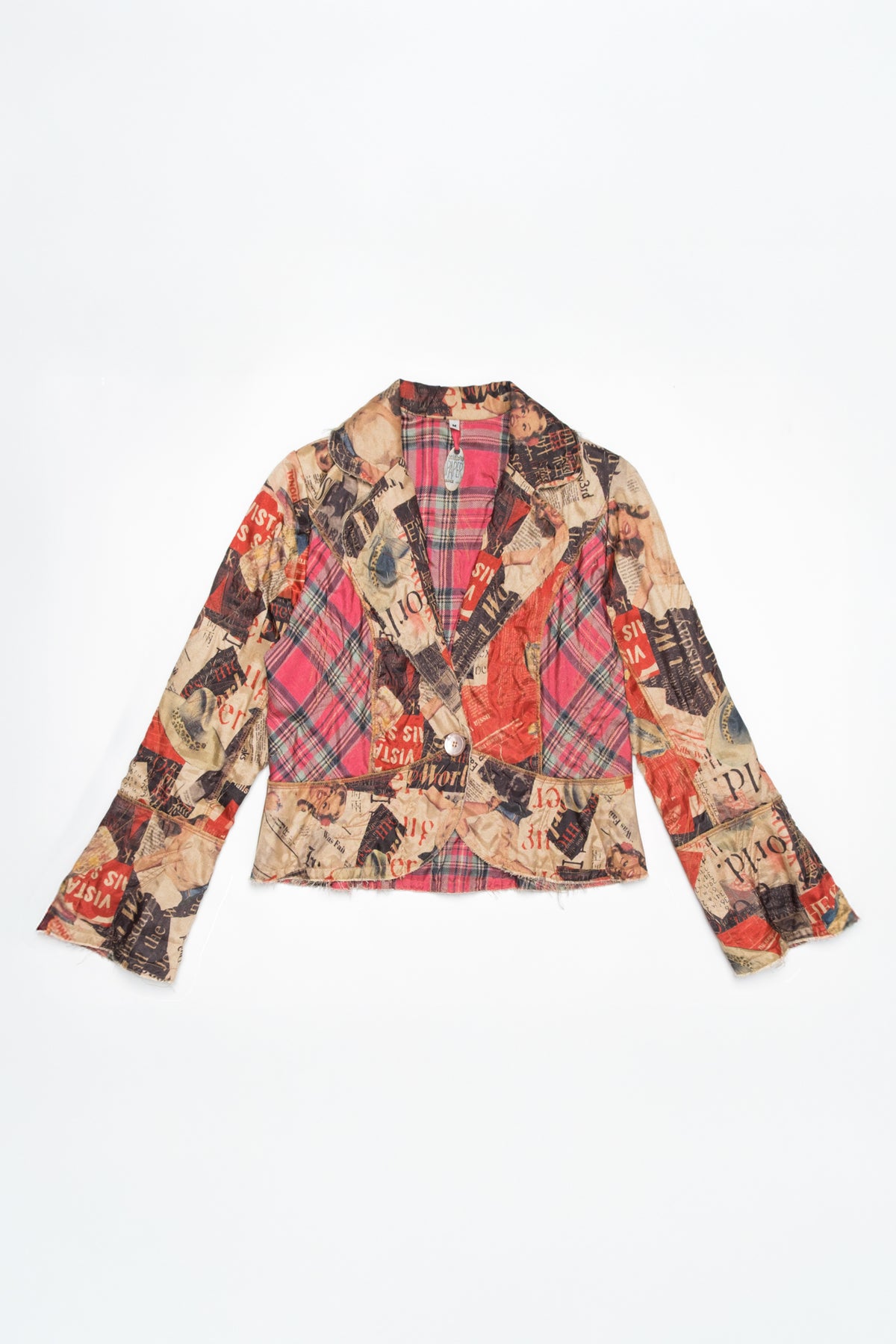 Pinup Collage Print Statement Jacket