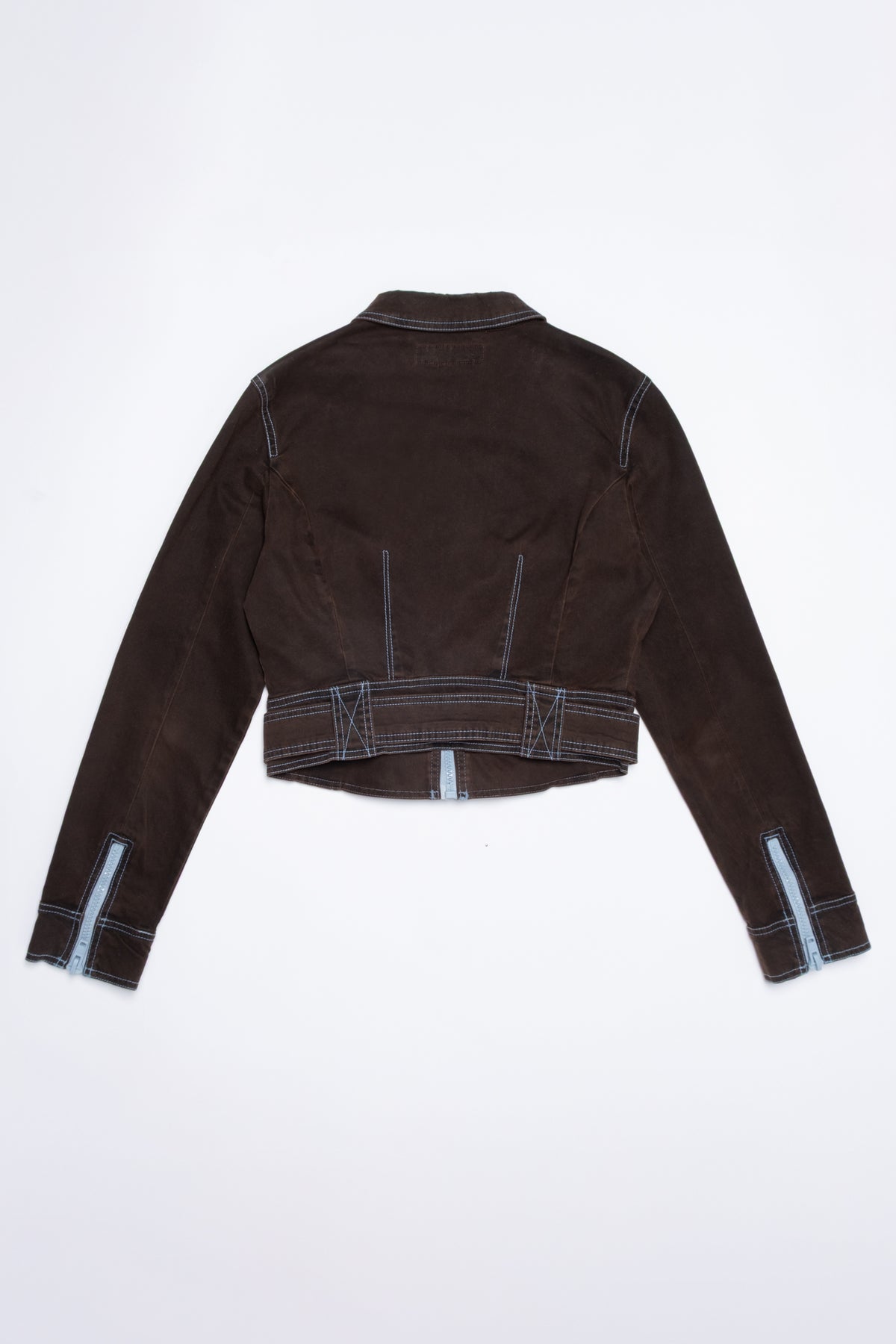 Guess Jeans Cropped Cotton Moto Jacket