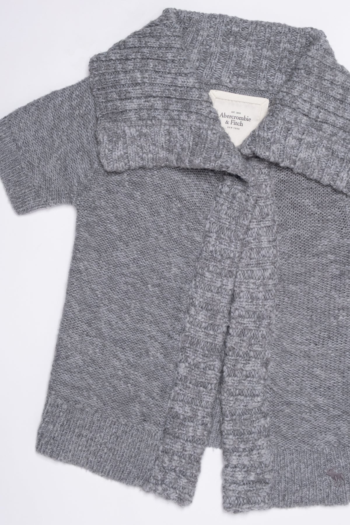 Abercrombie Shawl Collar Short Sleeve Cardigan