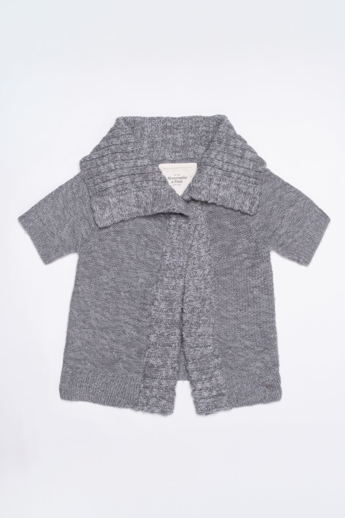 Abercrombie Shawl Collar Short Sleeve Cardigan