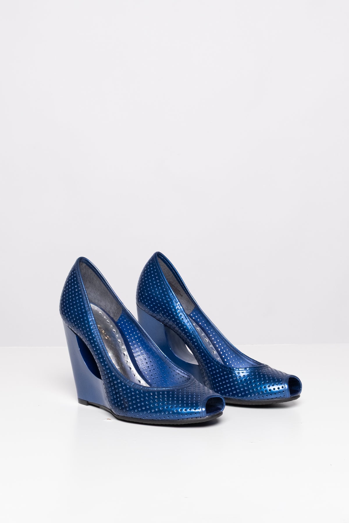 BCBGirls Peep-Toe Cutout Wedges