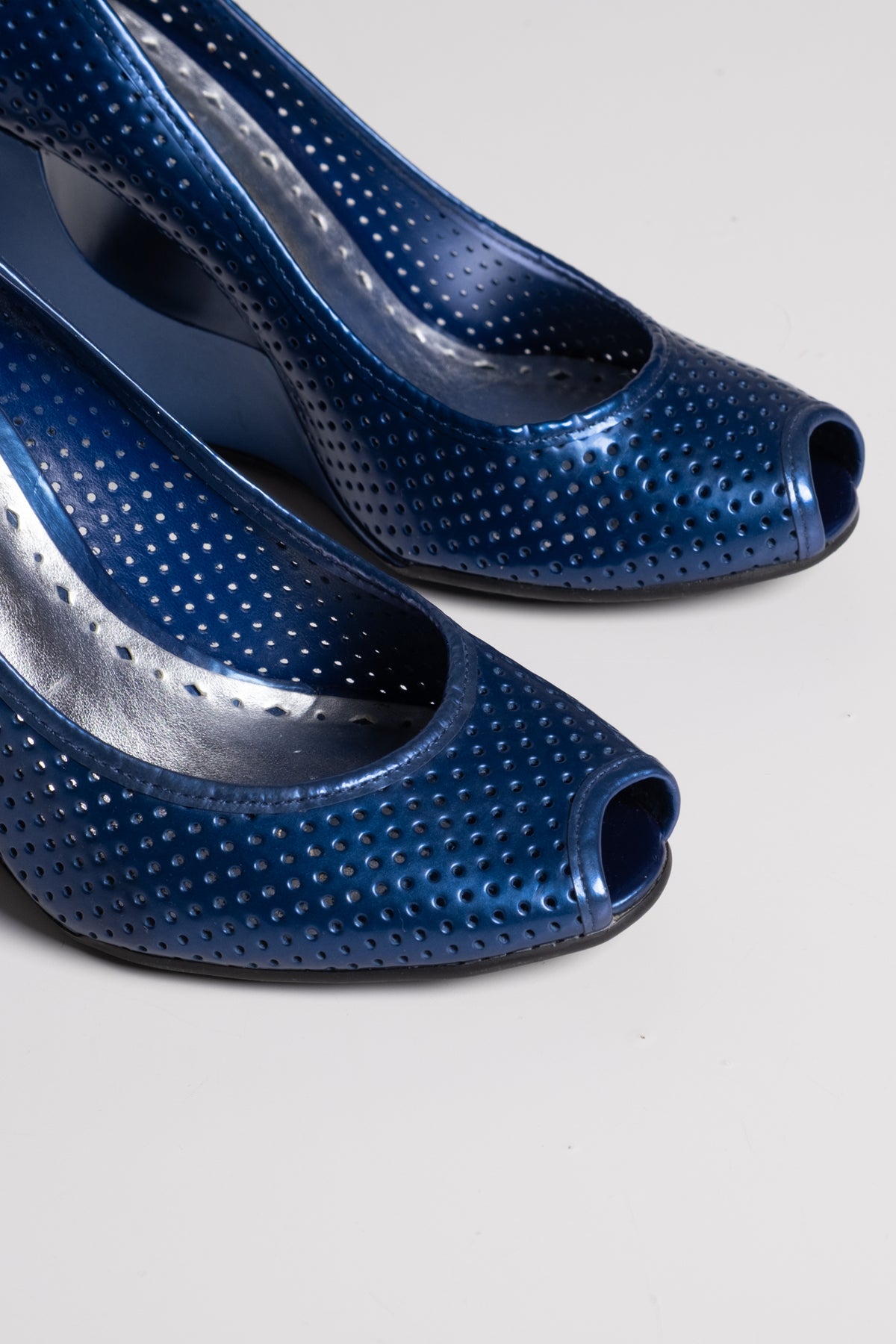 BCBGirls Peep-Toe Cutout Wedges