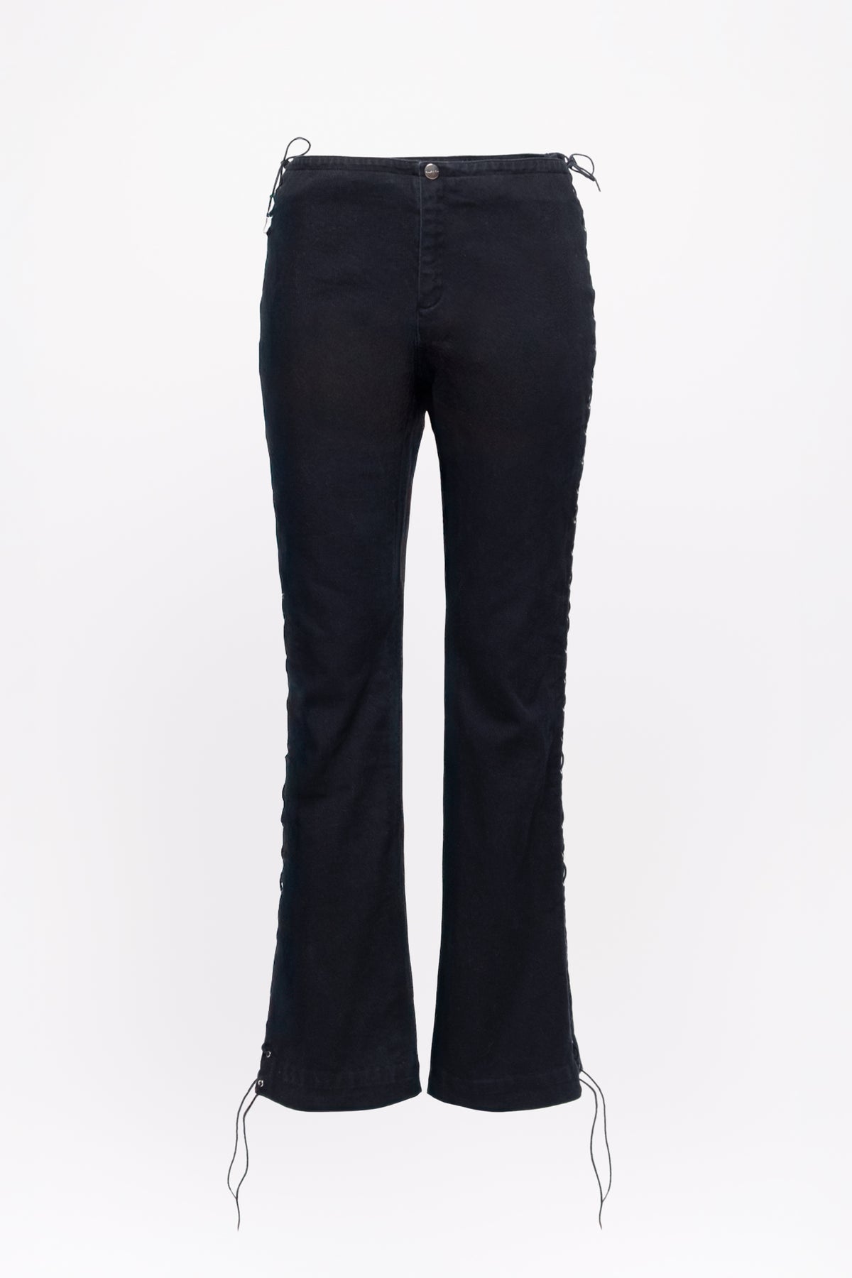 Ralph Lauren Lace Up Straight Leg Jeans