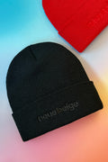 Neue Beige Embroidered Beanie