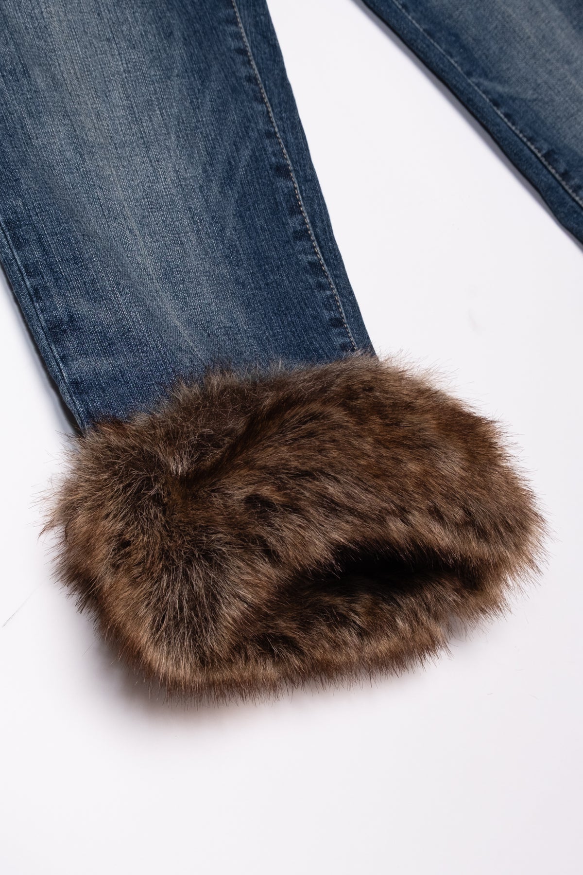 Deadstock Candies Fur Trim Capris