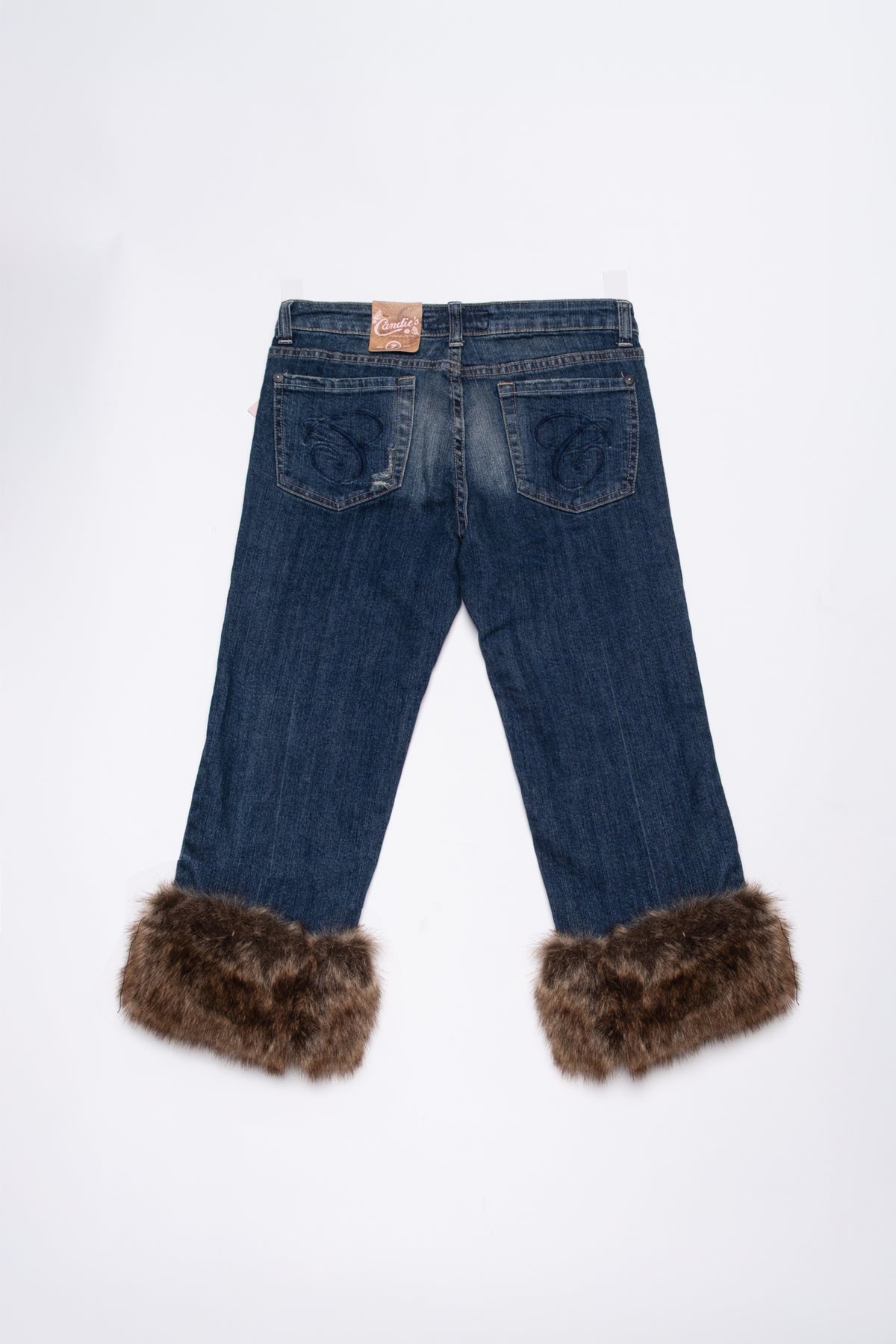 Deadstock Candies Fur Trim Capris
