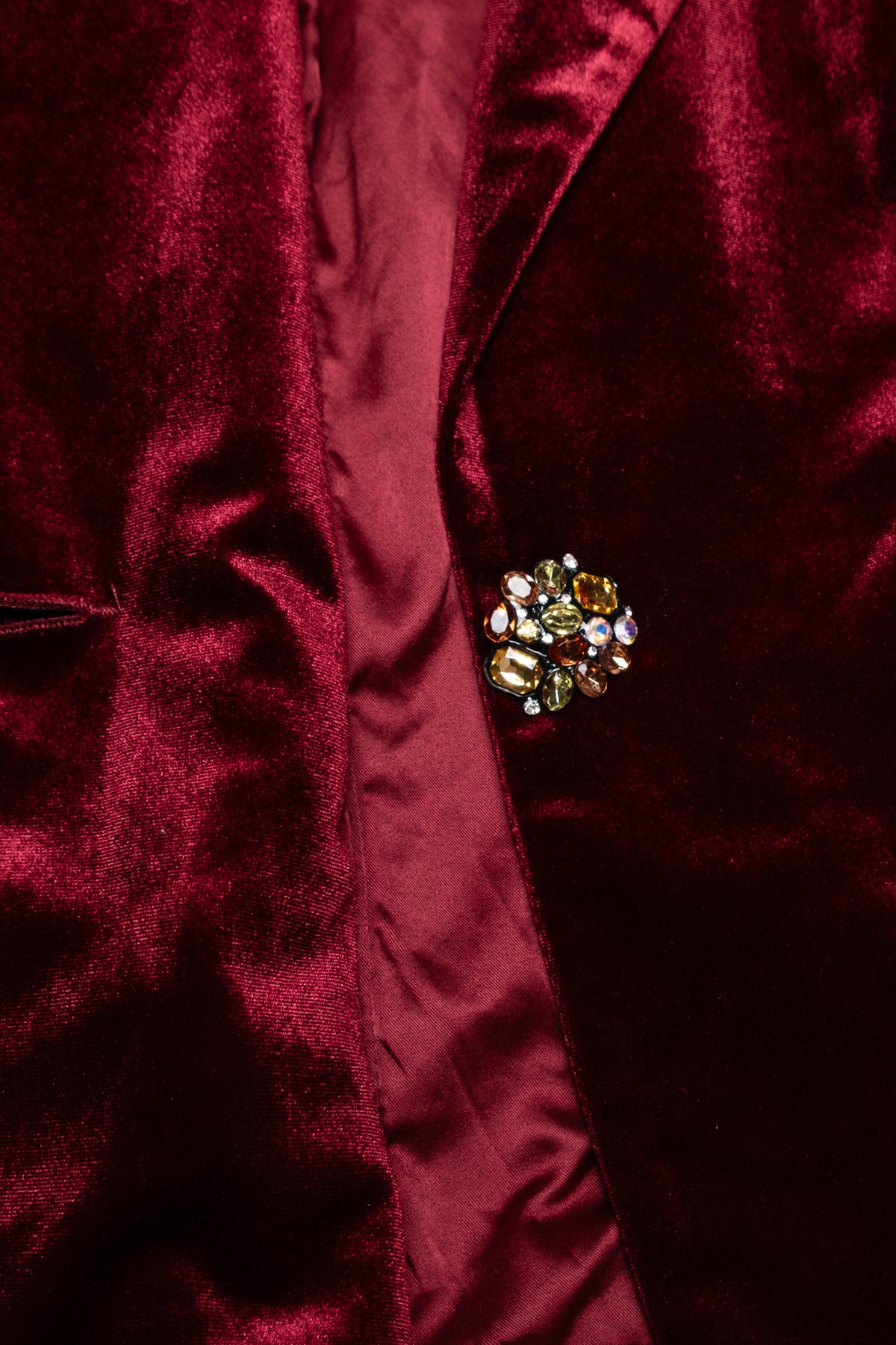 XOXO Stretchy Velvet Blazer