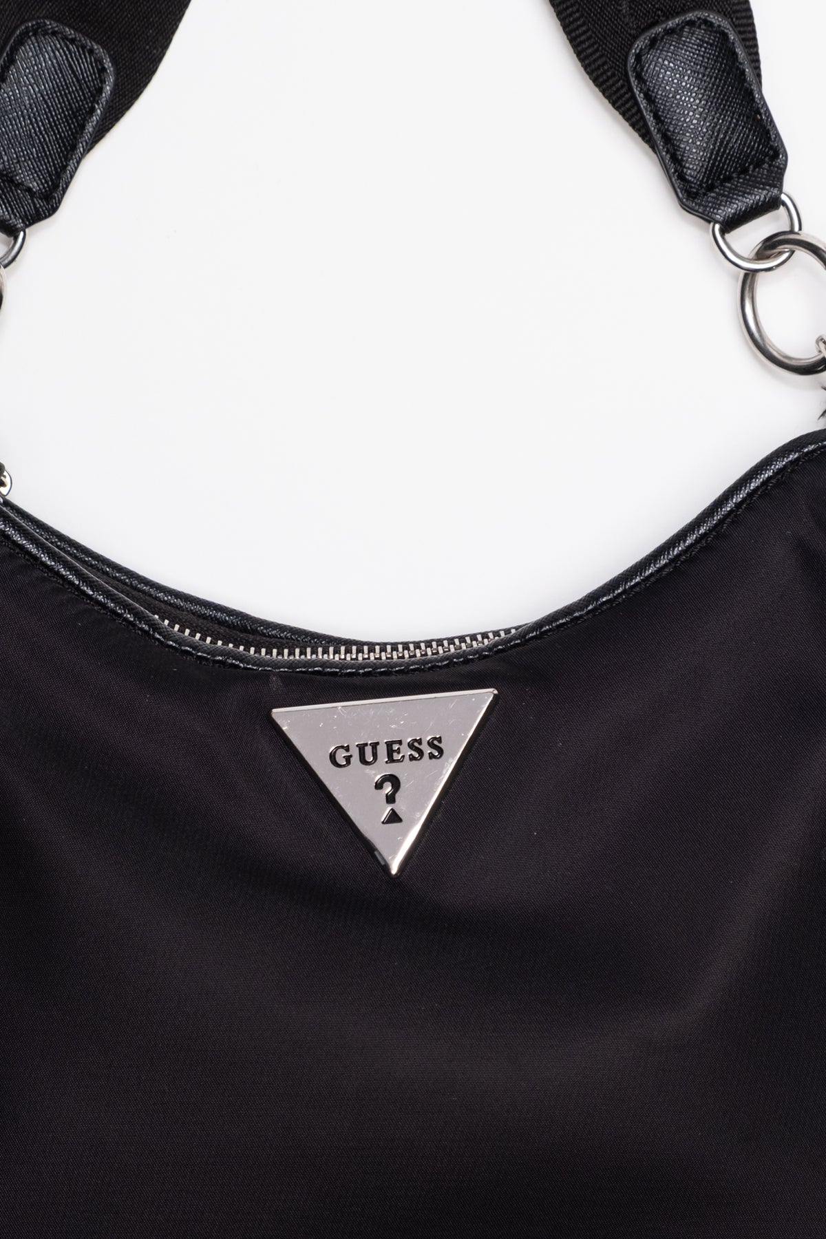 Guess Triangle Logo Nylon Shoulder Bag
