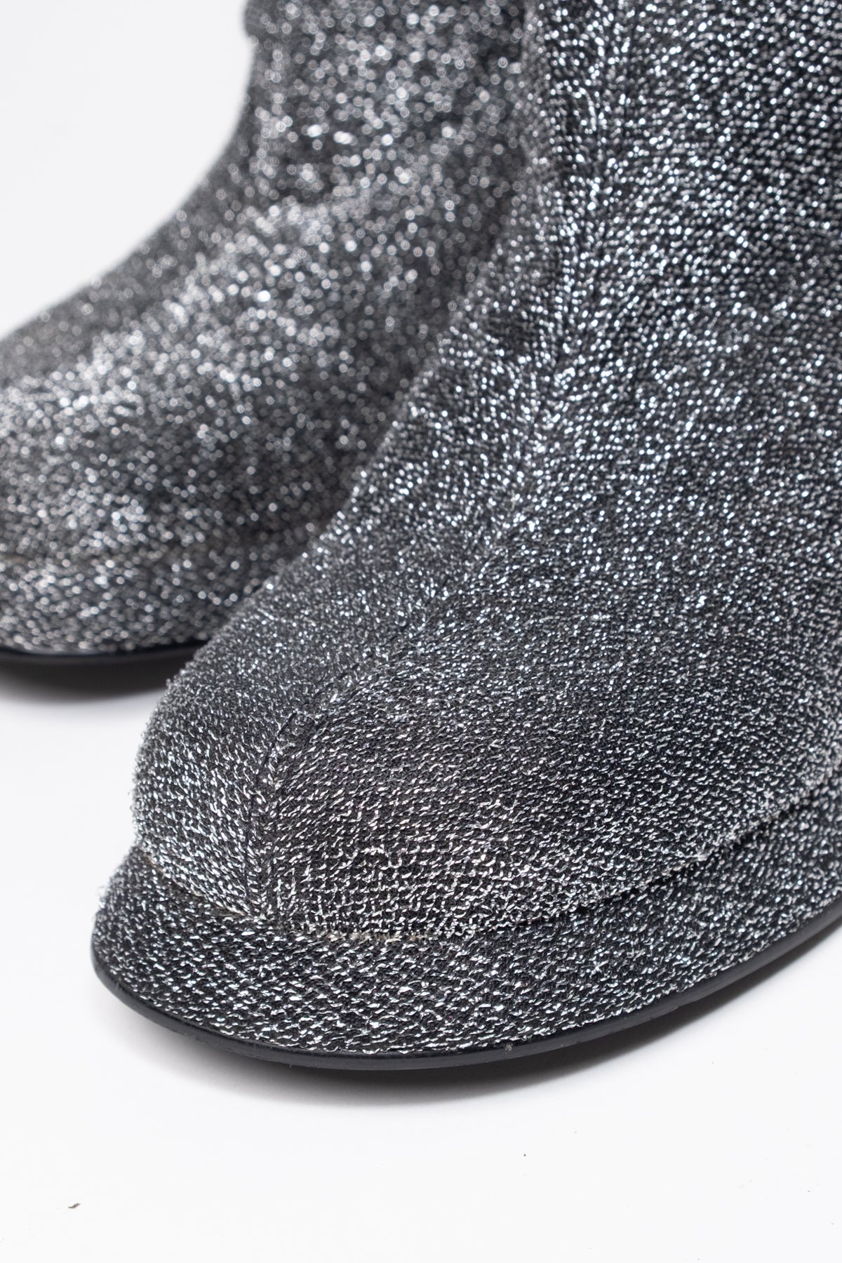 Rare 90s 9&co Shimmer Knit Platform Boots