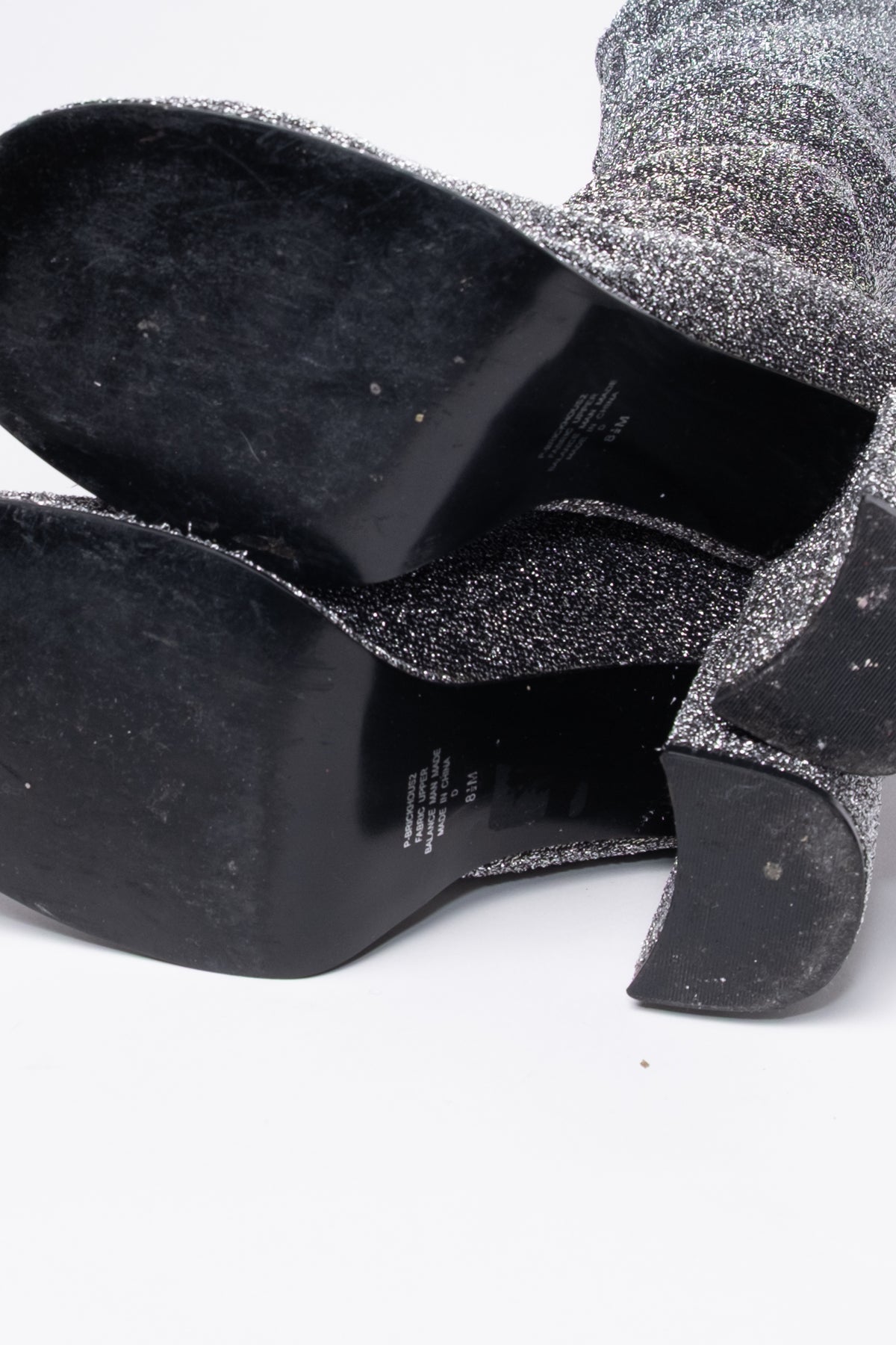 Rare 90s 9&co Shimmer Knit Platform Boots