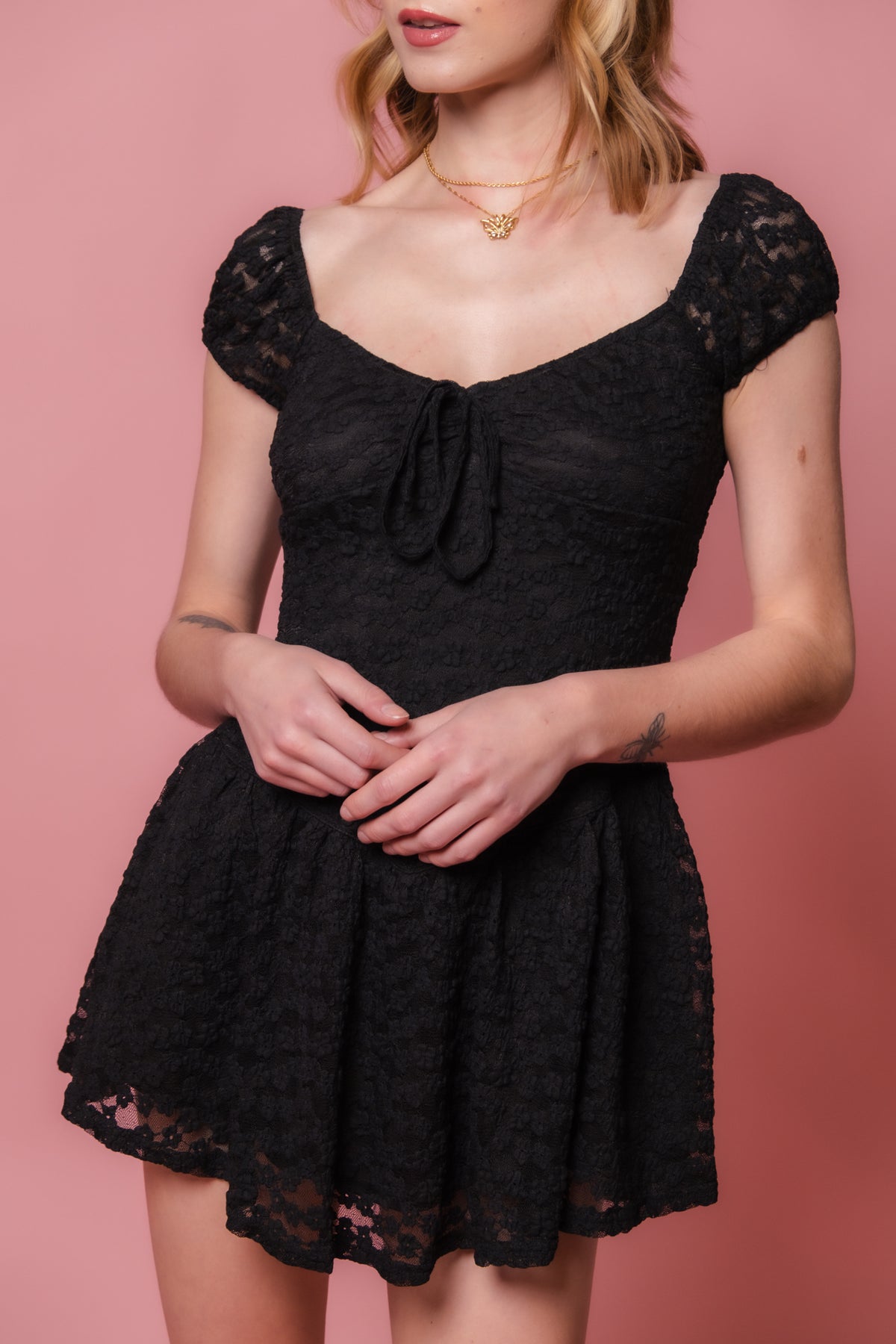 Clover Lace Mini Dress