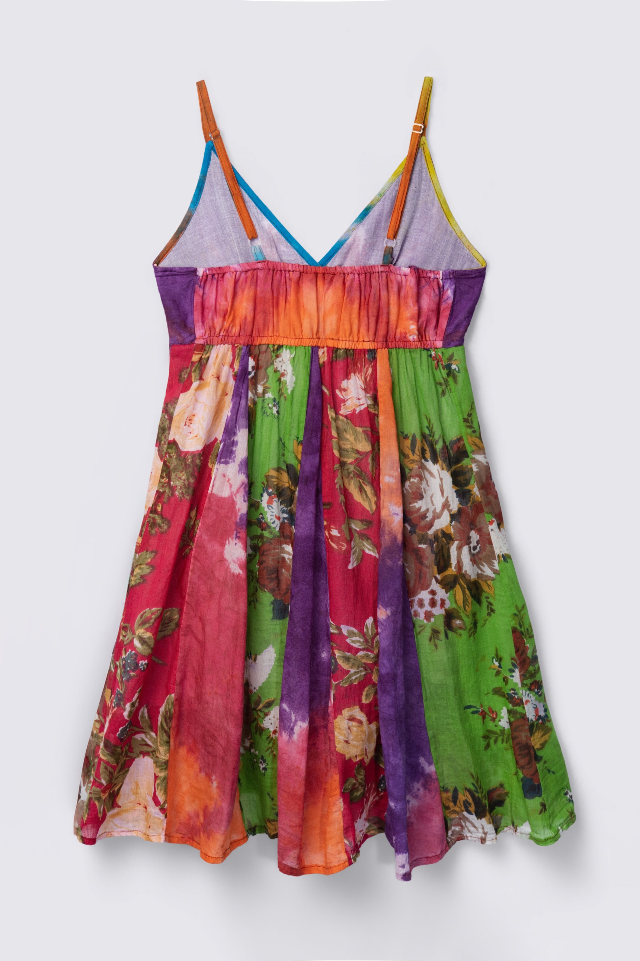 Y2K Bags Boho Patchwork Cotton Babydoll Dress