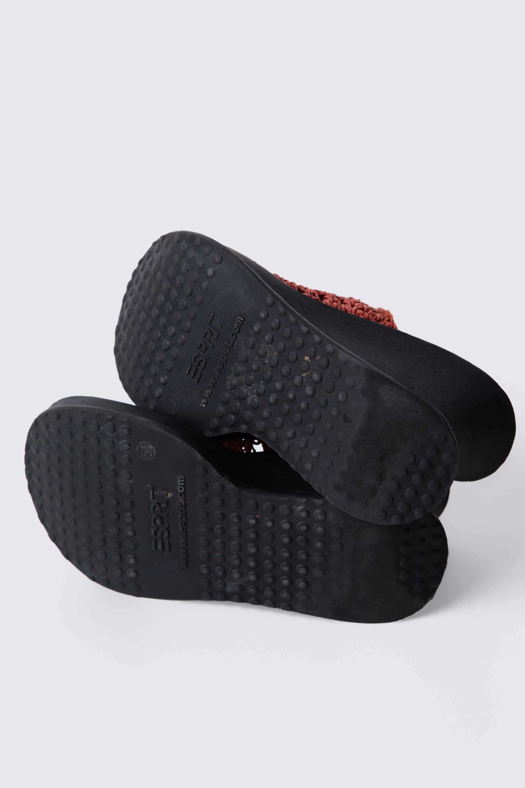 90s Esprit Crochet Platform Sandals