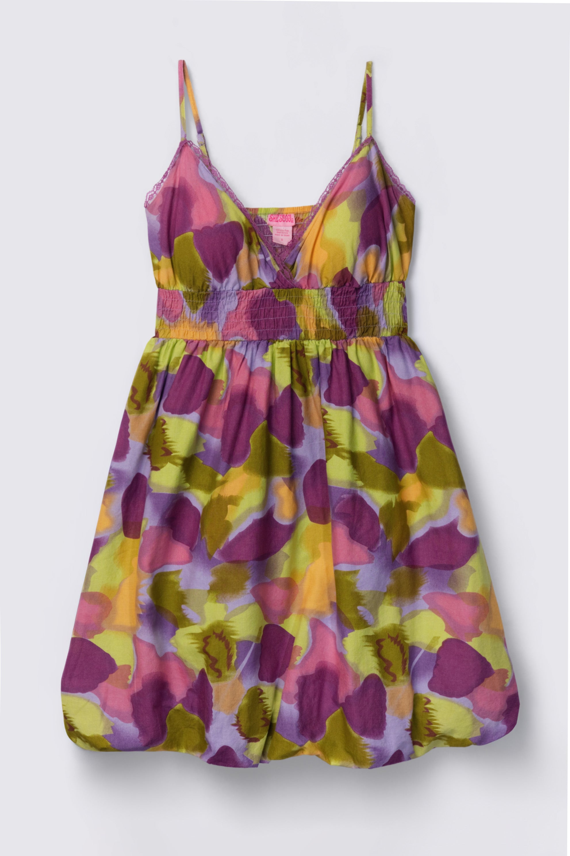 Y2K She's Cool Cotton Bubble Mini Dress