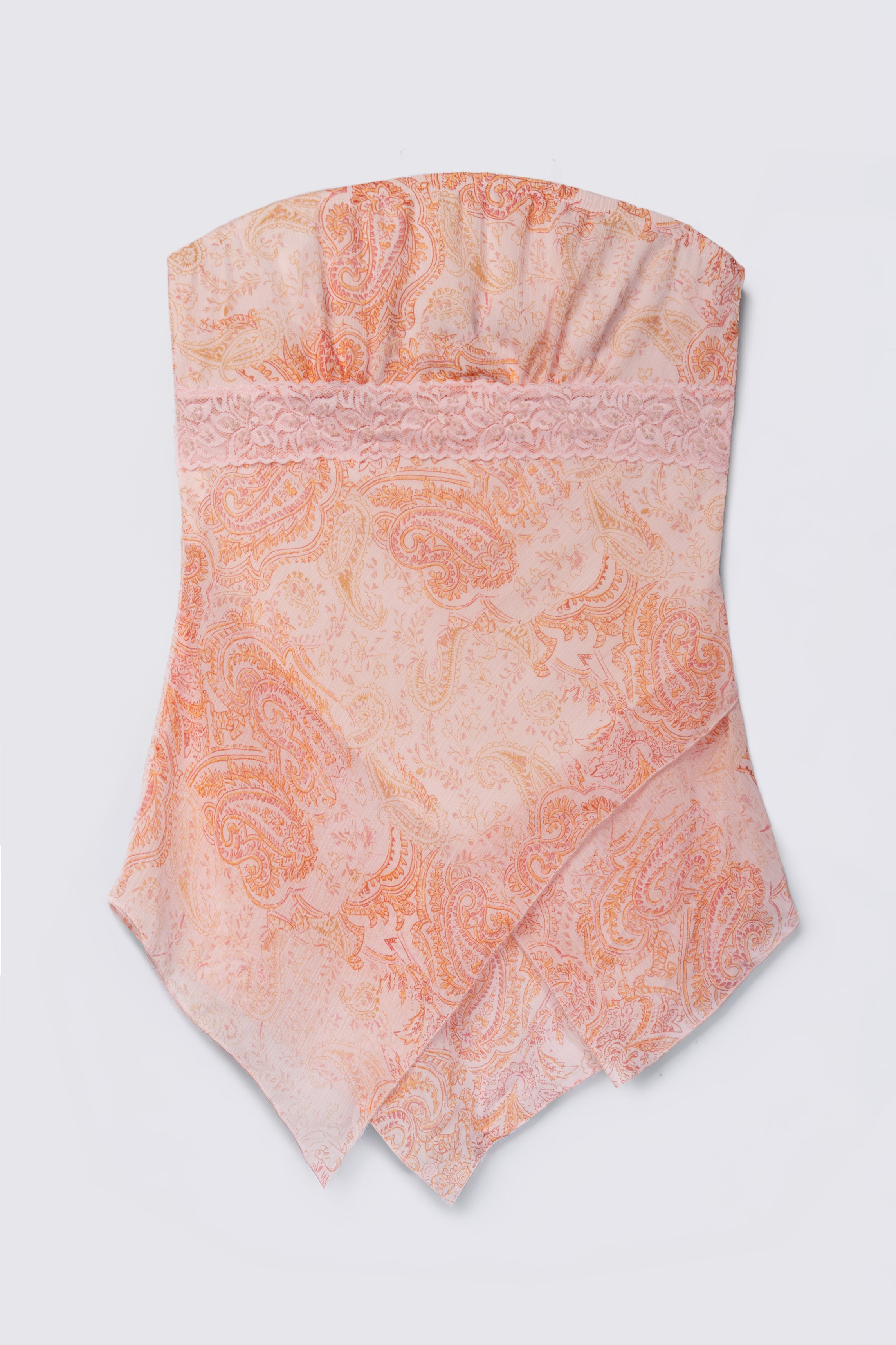 Y2K First Kiss Strapless Fairy Top