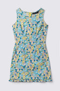 Y2K Floral Print Cotton Dress