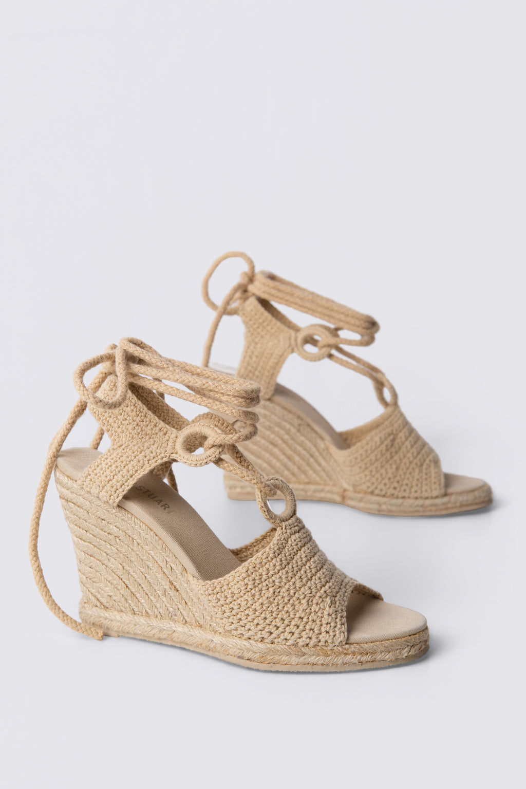 Y2K Colin Stuart Crochet Wedge Sandals