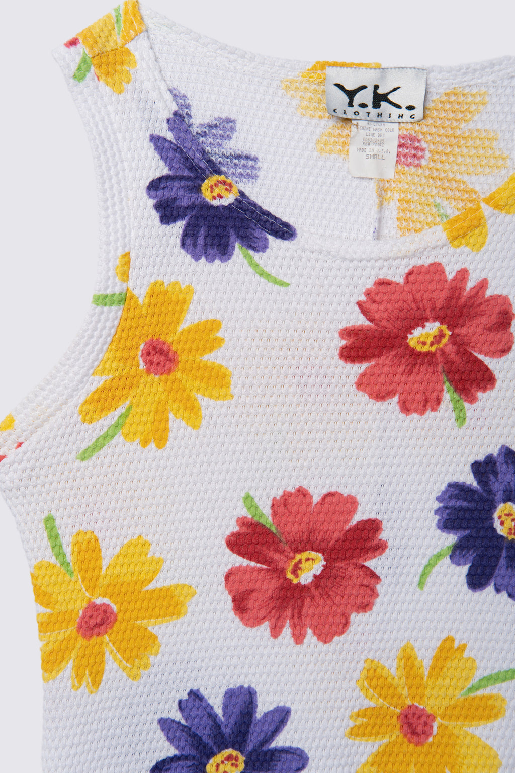 90s Y.K. Floral Jersey Mini Dress