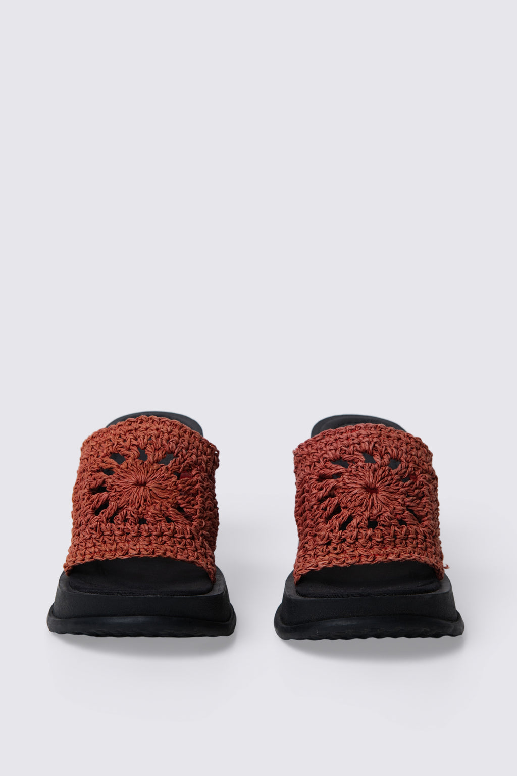 90s Esprit Crochet Platform Sandals