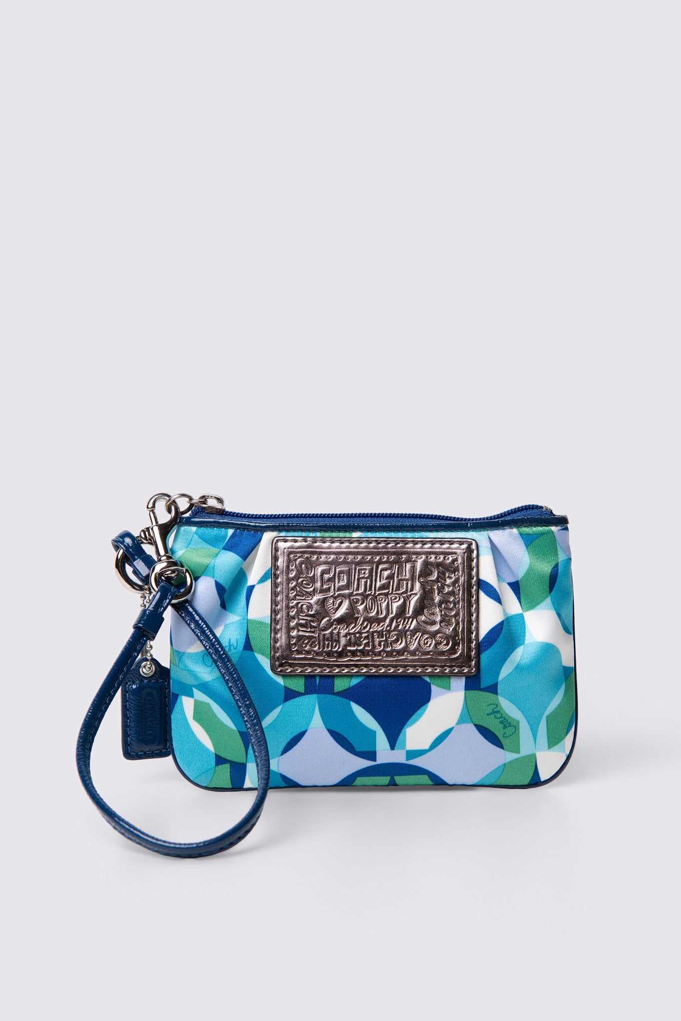 2009 Coach Poppy Groovy Scarf Print Wristlet