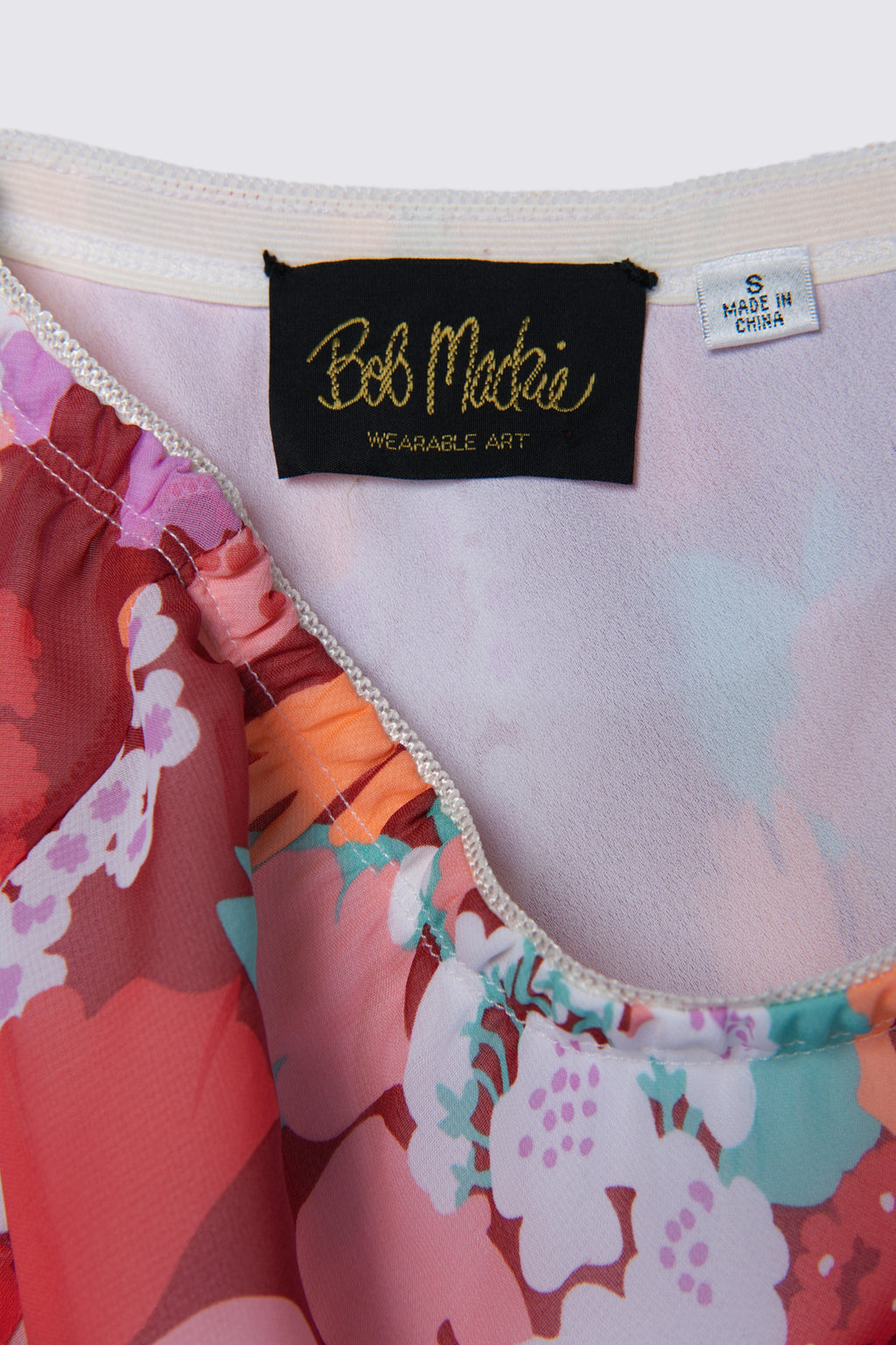 Y2K Bob Mackie Floral Print Slip Skirt
