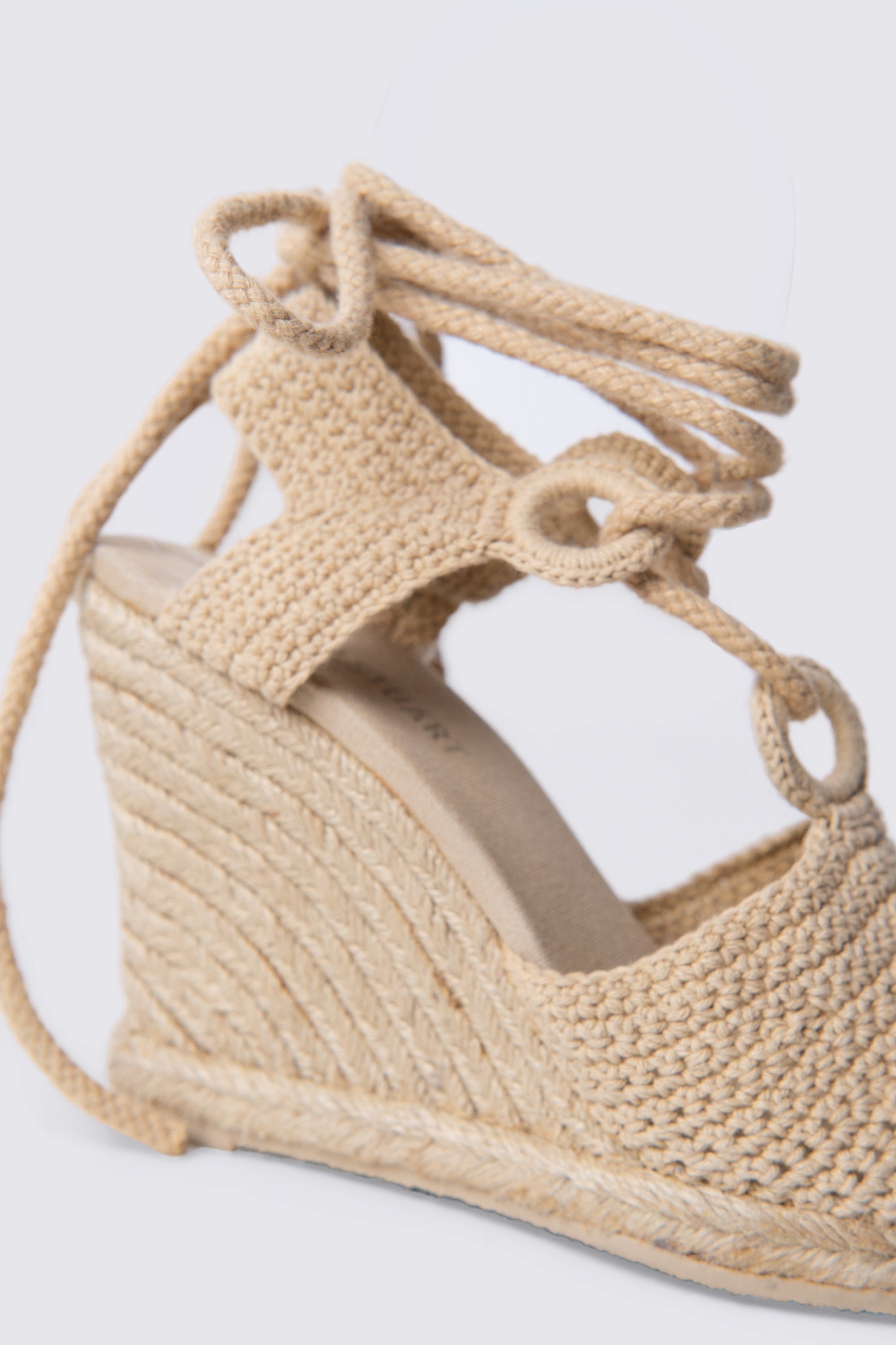 Y2K Colin Stuart Crochet Wedge Sandals