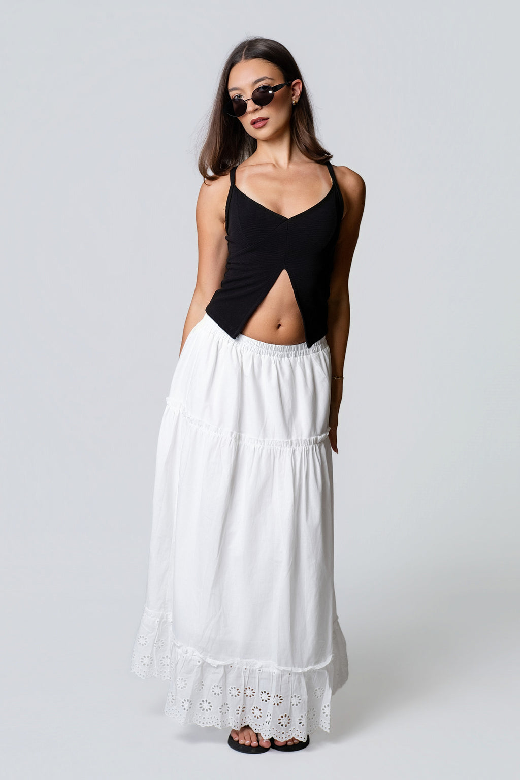 Sammi Cotton Eyelet Maxi Skirt